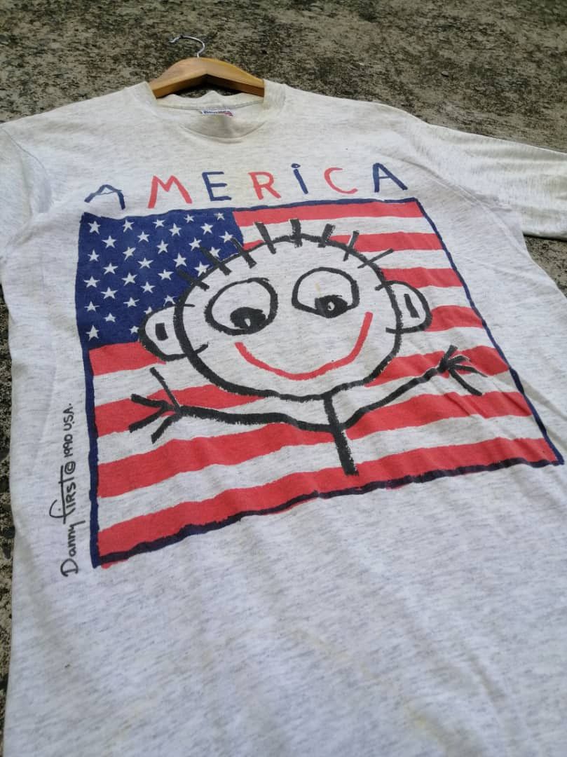 Vintage Vintage 90s Danny First America Tee Size US M / EU 48-50 / 2 - 5 Thumbnail
