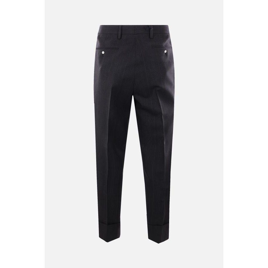 Prada PRADA Blue Pinstriped Wool Pants New & Authentic (Men's size Size US 30 / EU 46 - 2 Thumbnail