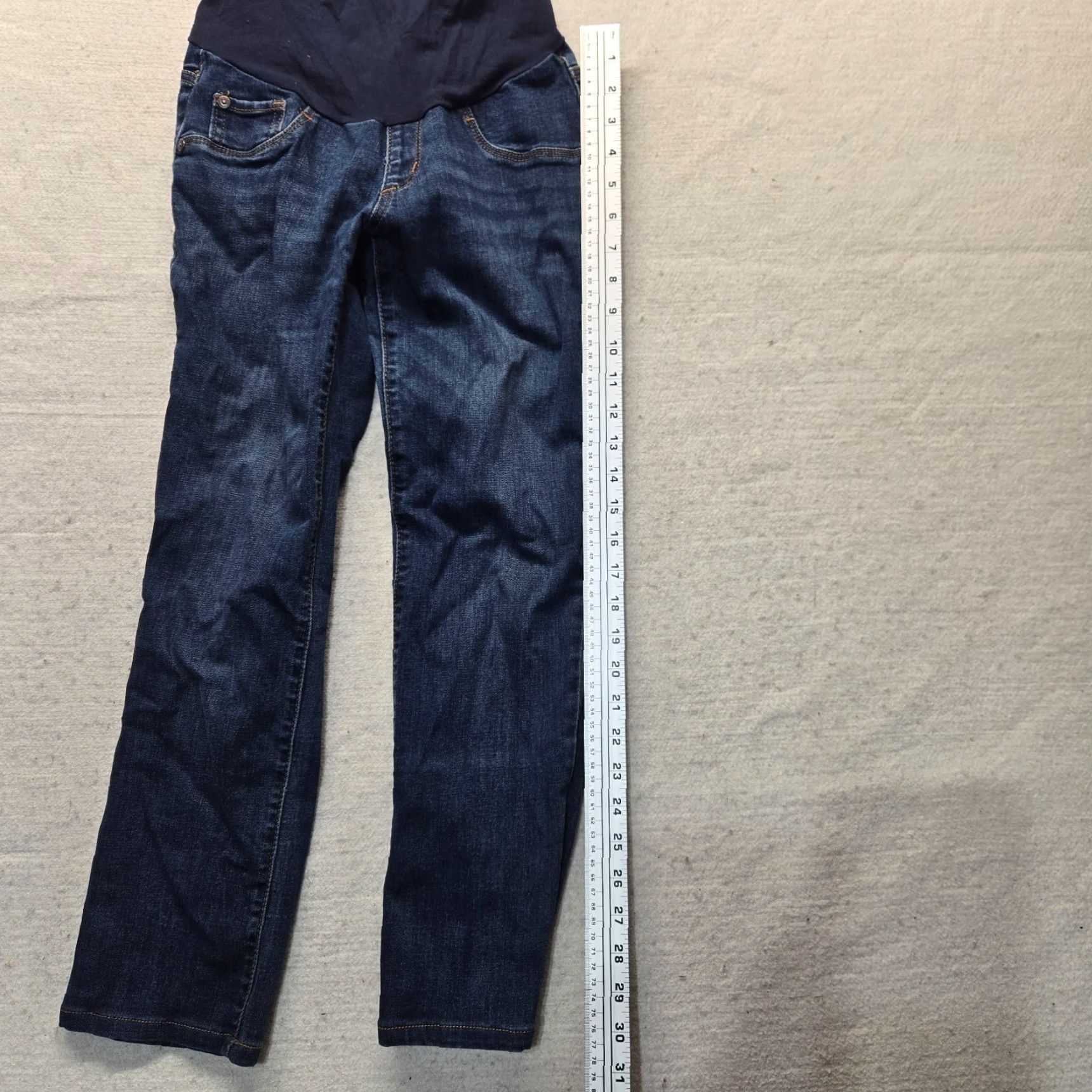 Vintage Indigo Blue Jeans Women's PS Maternity Adult Indigo Blue Full Panel Jeans PS Petite Women Mens? Size 28" / US 6 / IT 42 - 7 Thumbnail