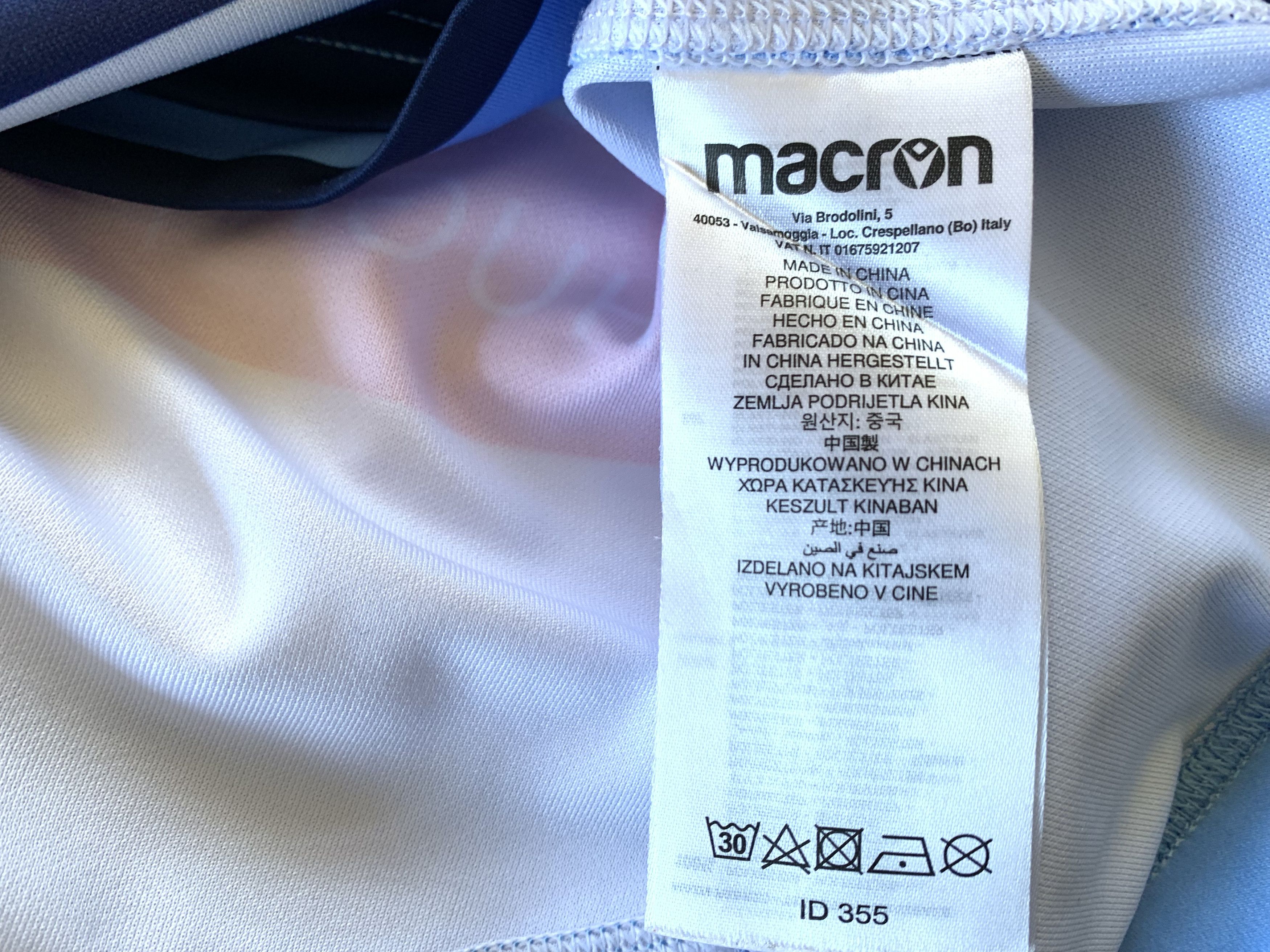 Macron Cardiff Blues Macron Rugby Kit Top Jersey Size US L / EU 52-54 / 3 - 9 Thumbnail