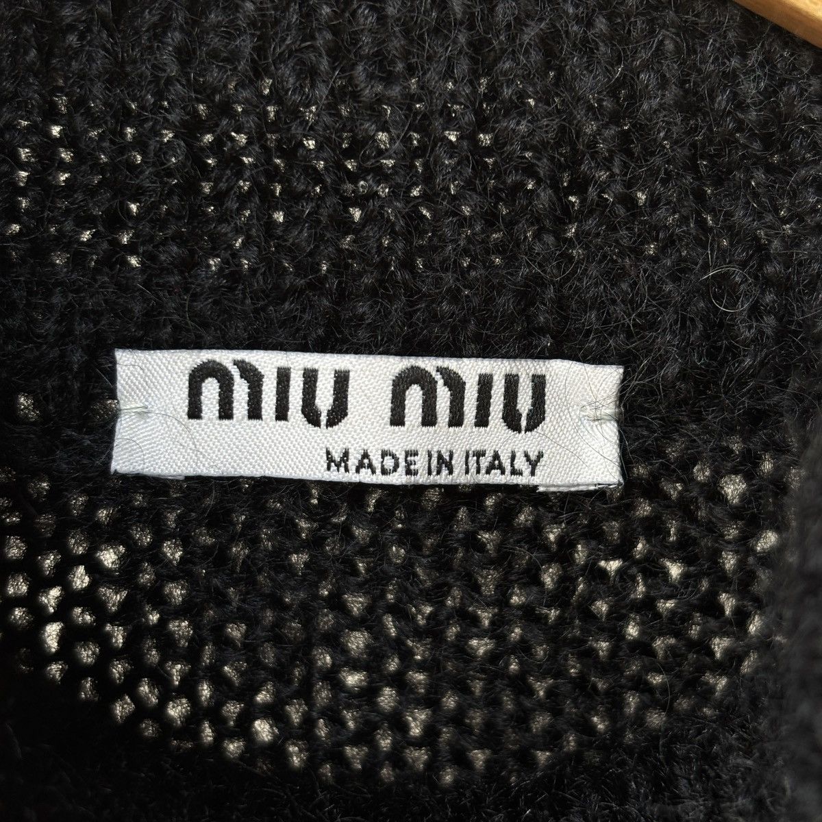 Miu Miu Miu Miu Roses Intarsia Mohair Sweater Size ONE SIZE - 6 Thumbnail