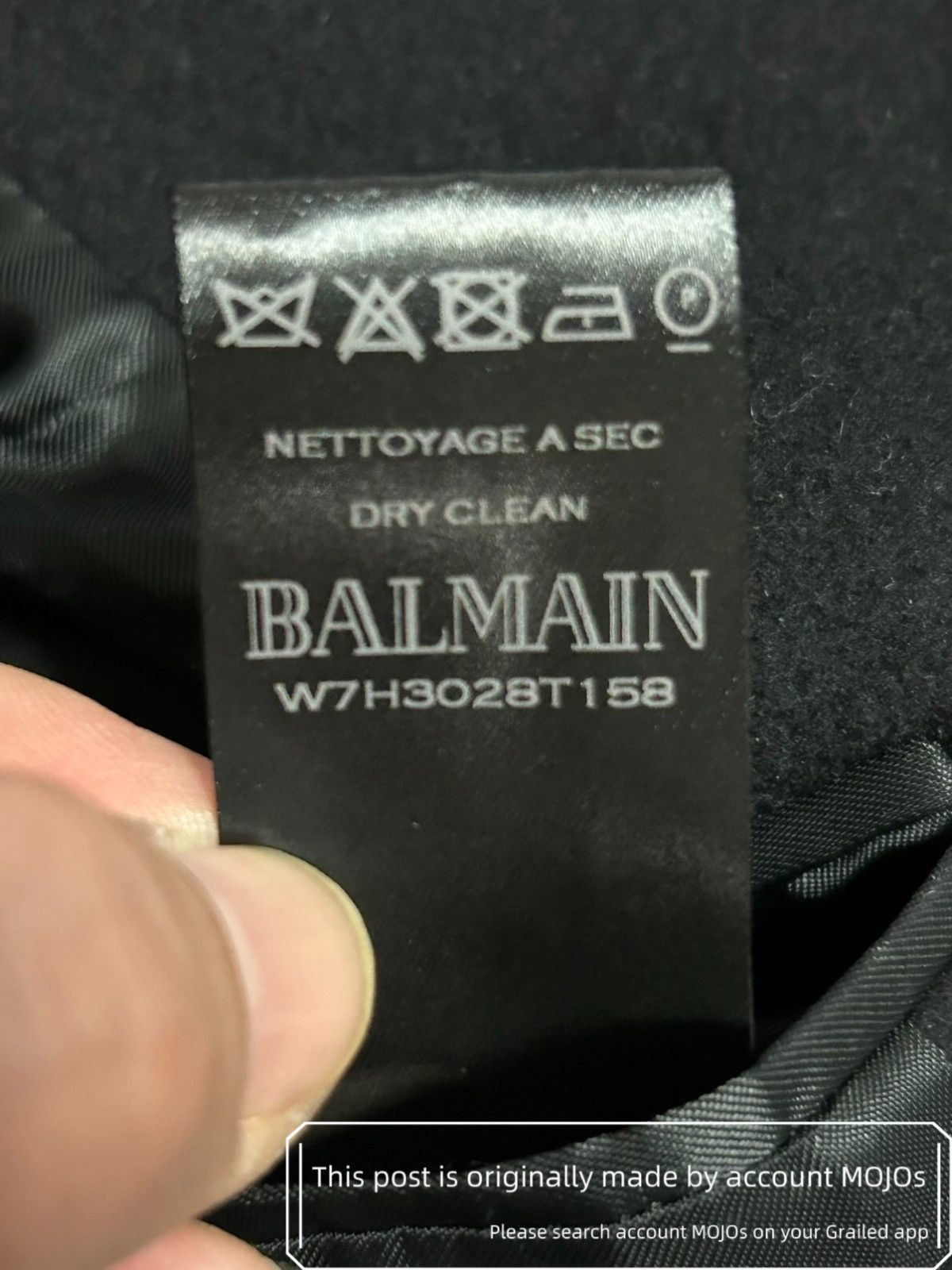 Balmain Sz 46 Balmain Classic Double Breasted Wool Coat Gold Button Size US S / EU 44-46 / 1 - 7 Thumbnail