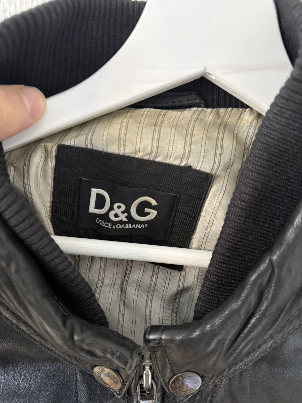 Dolce & Gabbana Dolce & gabbana leather Jacket Size US L / EU 52-54 / 3 - 5 Thumbnail