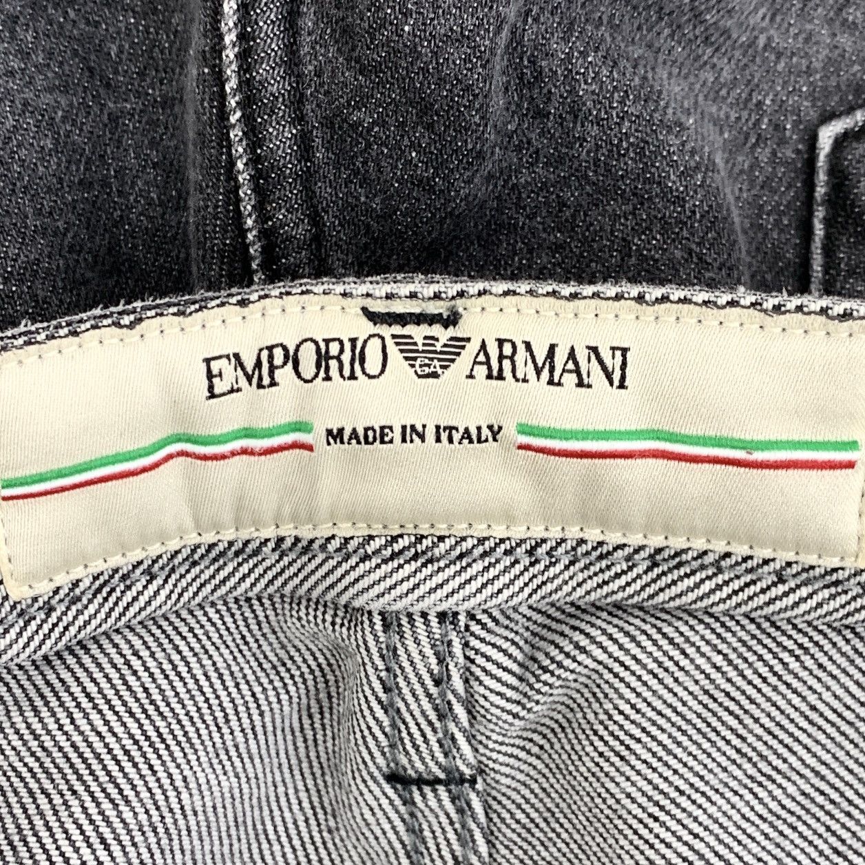 Armani Armani Black Casual Denim Pants With Pocket Logo K26WX Size 29" - 7 Thumbnail