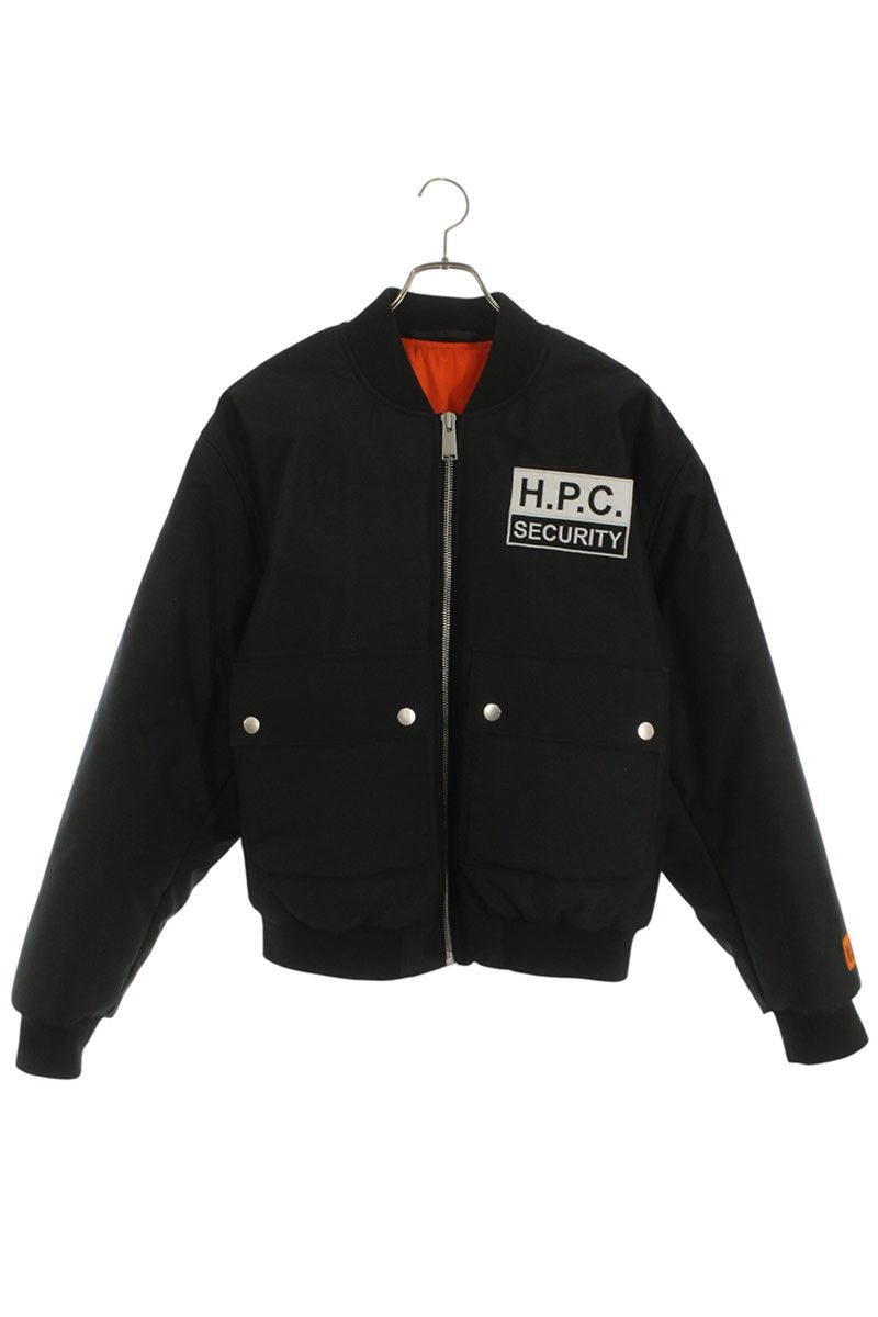 H&M × Heron Preston H2 leather jacket | Grailed