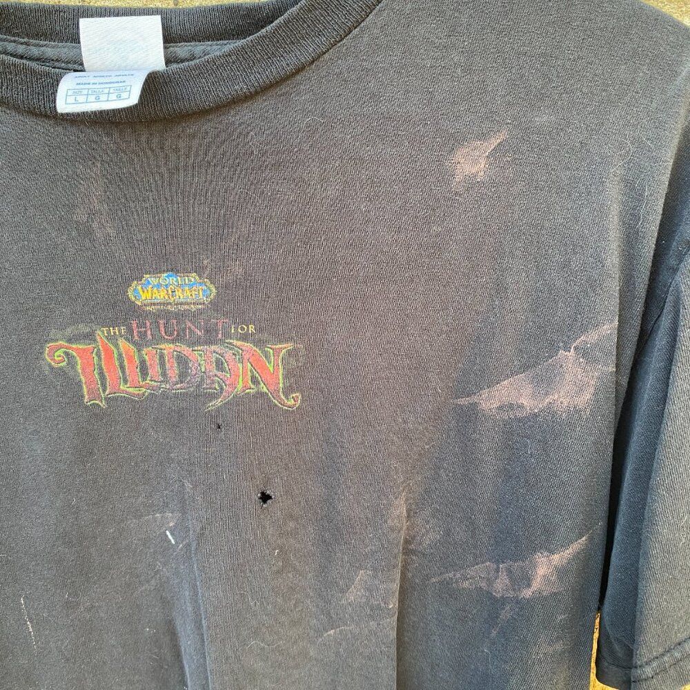 Vintage Vintage World of Warcraft The Hunt for Illidan Promo T Shir Size US L / EU 52-54 / 3 - 8 Thumbnail