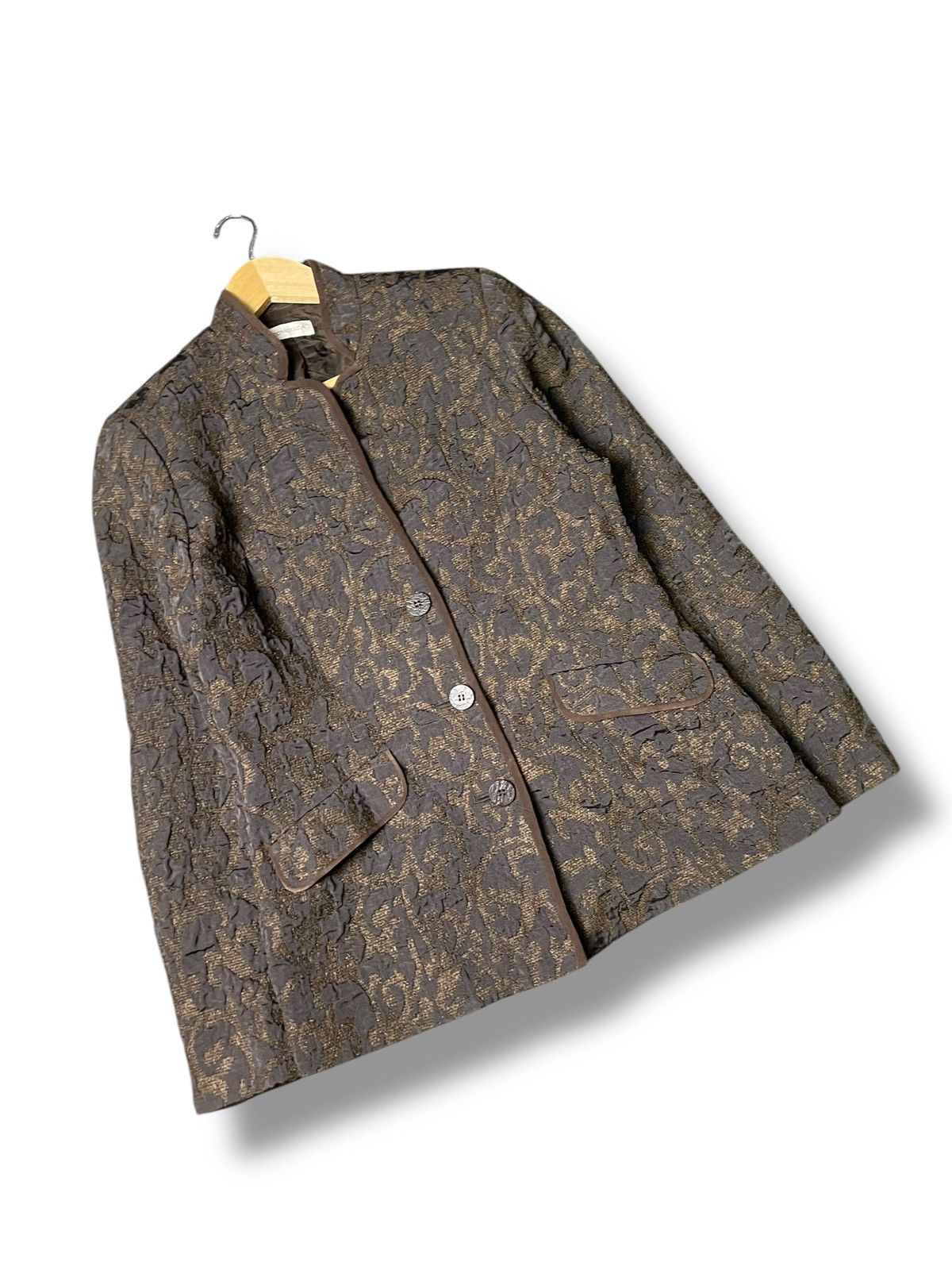 Japanese Brand × Vintage Rovetica Flower Embossed Jacket (70) Size US XXS / EU 40 - 4 Thumbnail