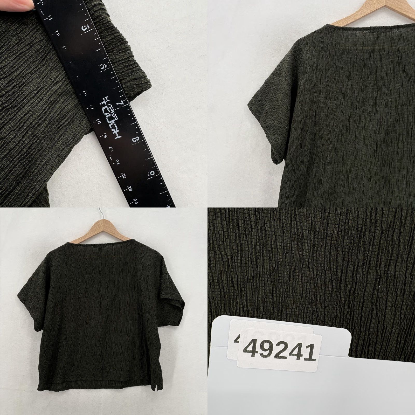 Eileen Fisher Eileen Fisher Blouse Womens XS Green Knit Boat Neck Dolman Sleeve Top Size XS / US 0-2 / IT 36-38 - 8 Thumbnail