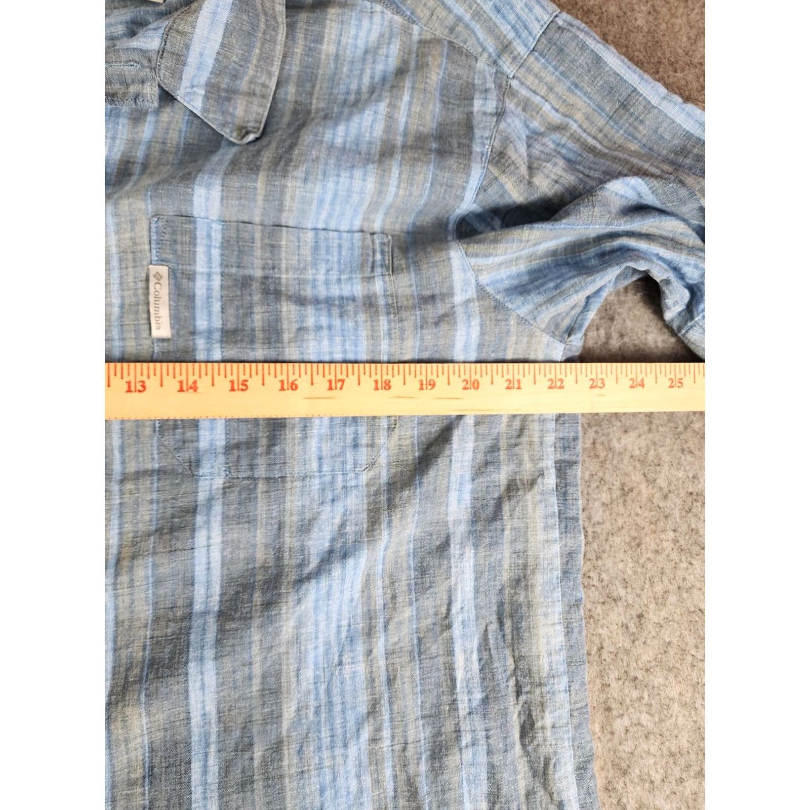 Vintage Columbia XCO Shirt Blue Short Sleeve Button-Up Shirt Mens M Casual Plaid 90s Marine Outdoor Sample: Columbia XCO Shirt Size US M / EU 48-50 / 2 - 7 Thumbnail