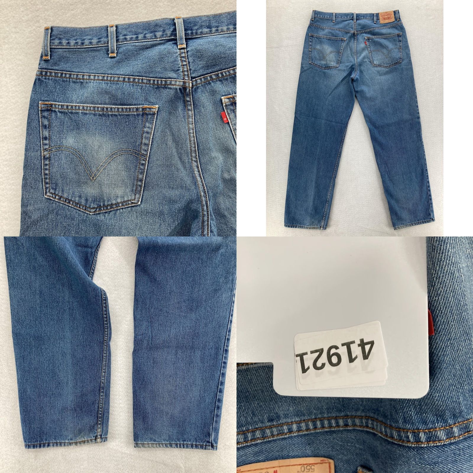 Levi's VINTAGE Levi's 550 Jeans Mens 38x34 Blue Relaxed Fit Tapered Leg Denim 2005 Y2K Size US 38 / EU 54 - 9 Thumbnail