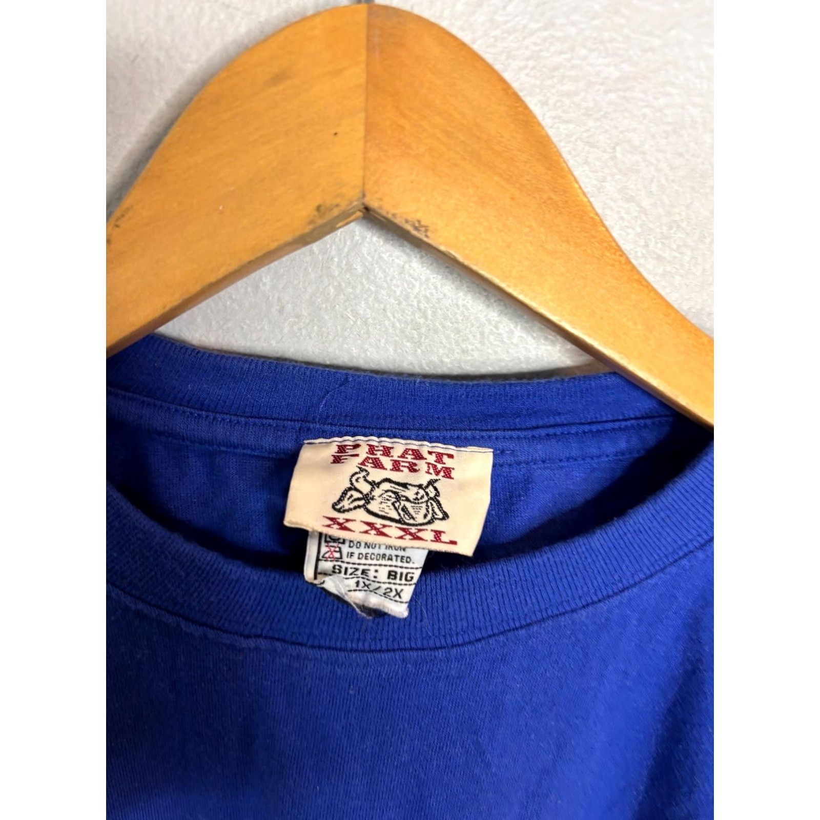 Phat Farm VINTAGE Phat Farm T-Shirt 2XL Blue Men's Graphic Skull 90s 5552 Size US XXL / EU 58 / 5 - 3 Thumbnail