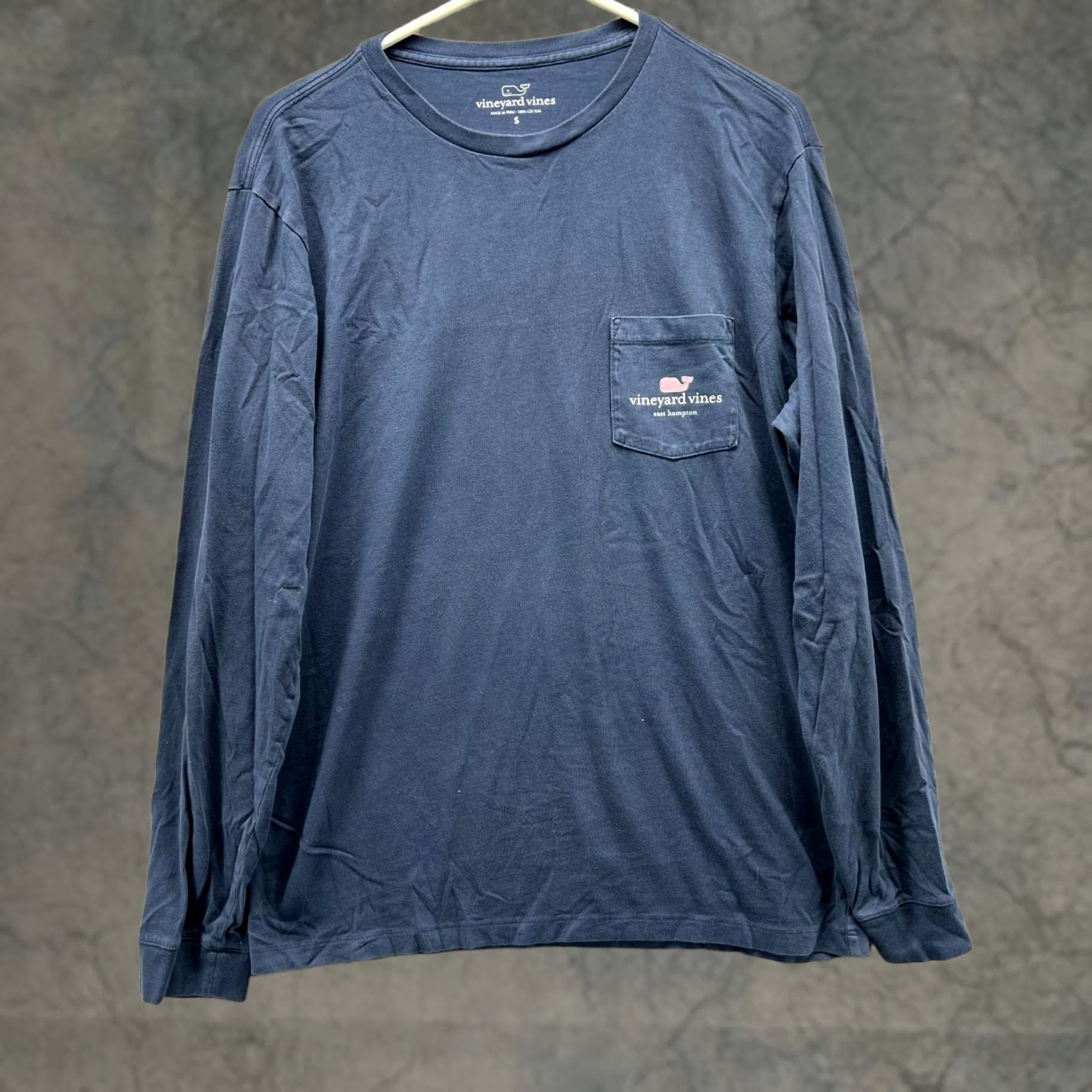 Vineyard Vines Vineyard Vines Shirt Mens Small Blue Navy Long Sleeve Crewneck Whale Pocket Tee Vintage Size US S / EU 44-46 / 1 - 1 Thumbnail