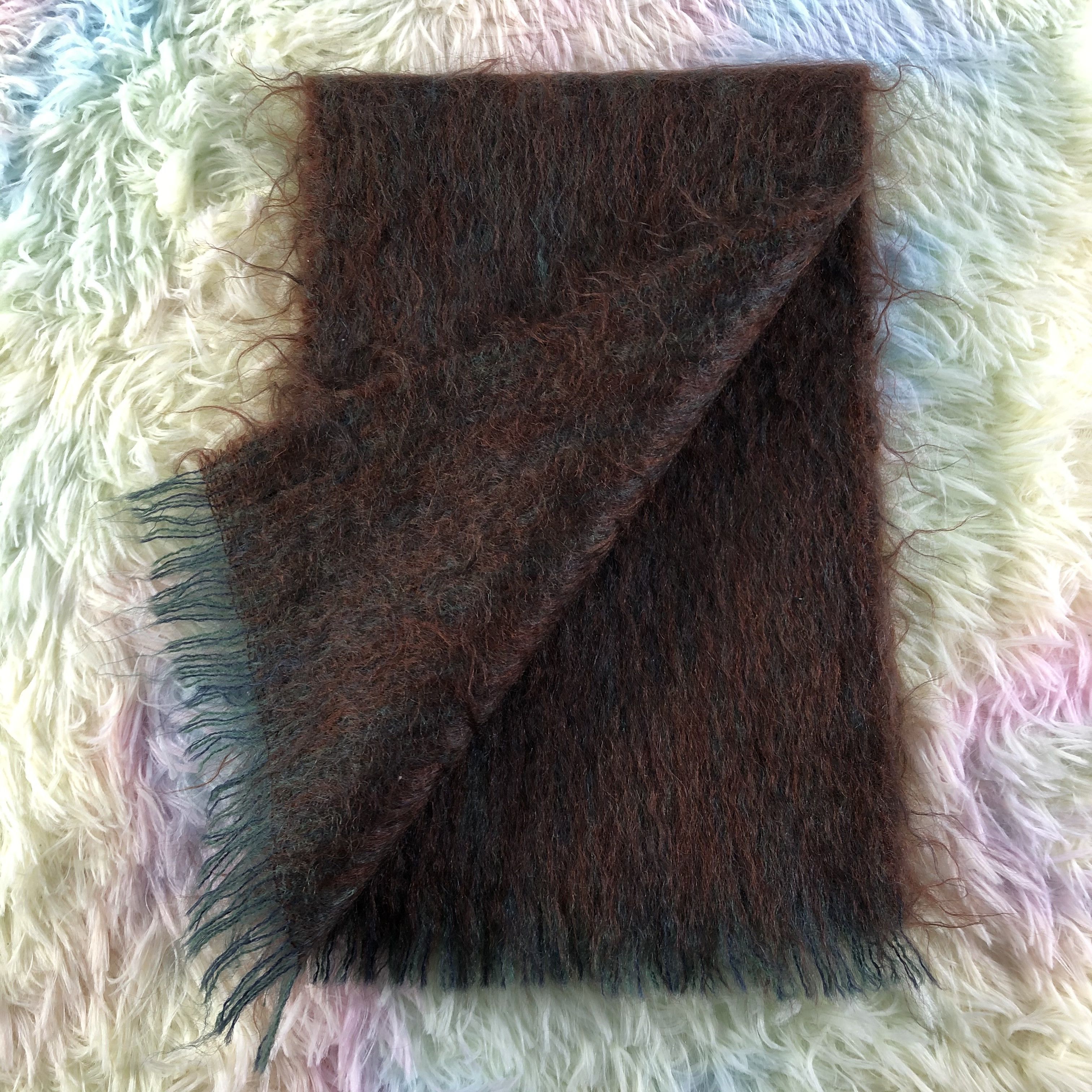 Vintage Mohair Scarf / Muffler / Neckwear - KM266 Size ONE SIZE - 4 Thumbnail