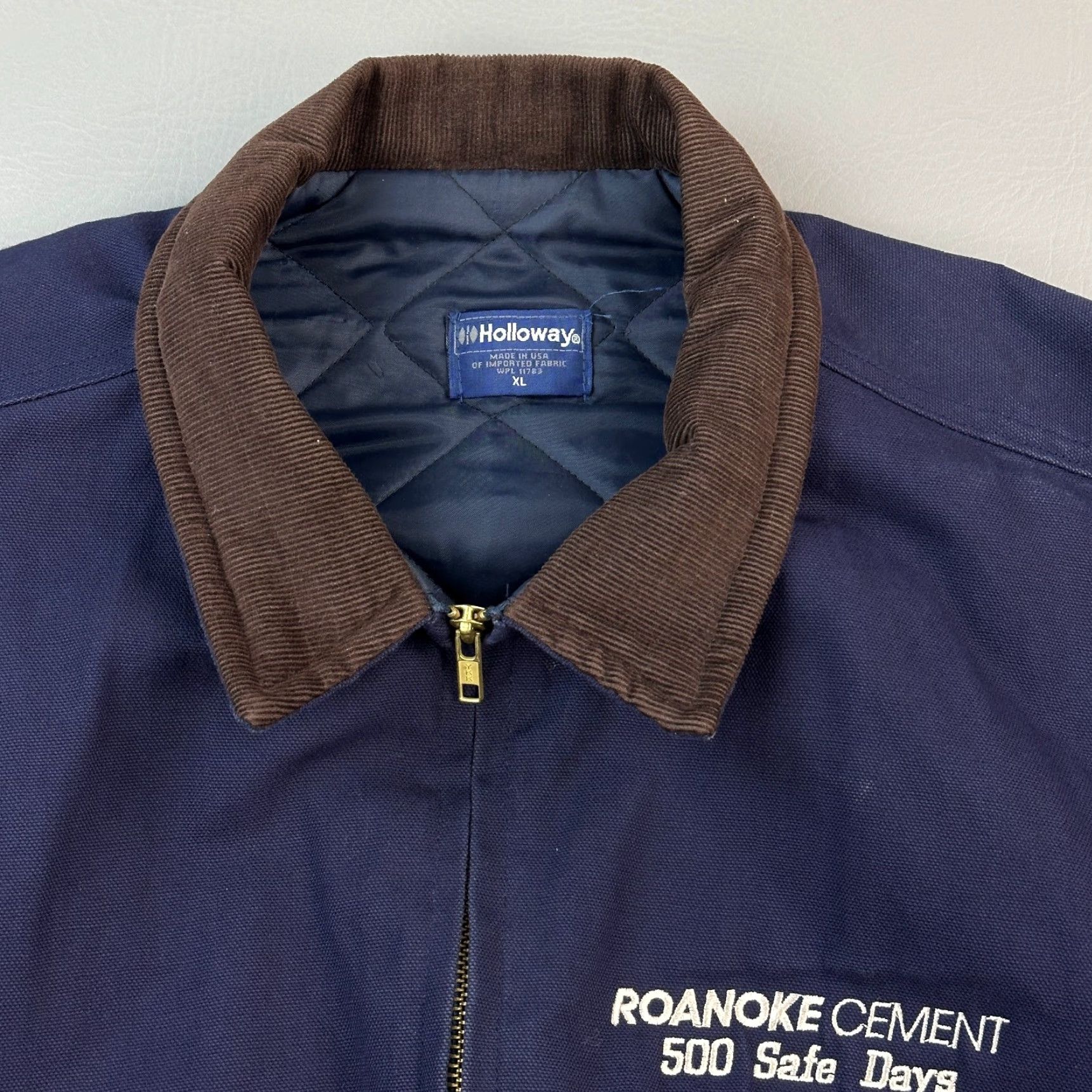 Holloway Vintage Holloway Jacket Mens XL Duck Canvas Quilt Lined Work Wear Bomber USA 90s Size US XL / EU 56 / 4 - 2 Thumbnail