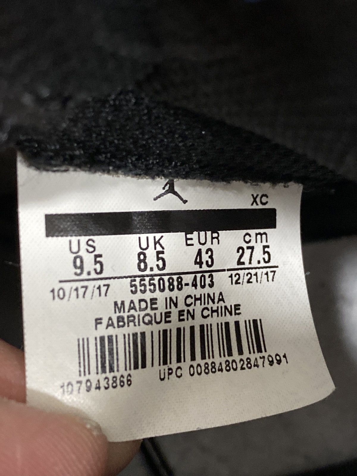 Jordan Brand 2017 Air Jordan 1 Game Royal 9.5 Size US 9.5 / EU 42-43 - 6 Thumbnail
