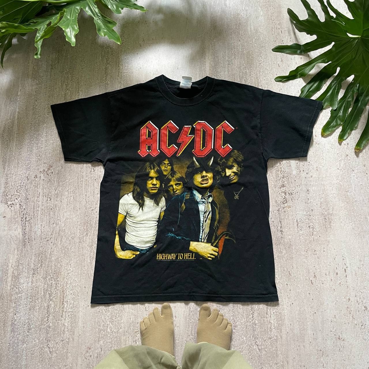 Band Tees × Vintage VINTAGE Y2K AC/DC AMAZING FADED BAND TOUR T SHIRT 46 Size US M / EU 48-50 / 2 - 1 Thumbnail