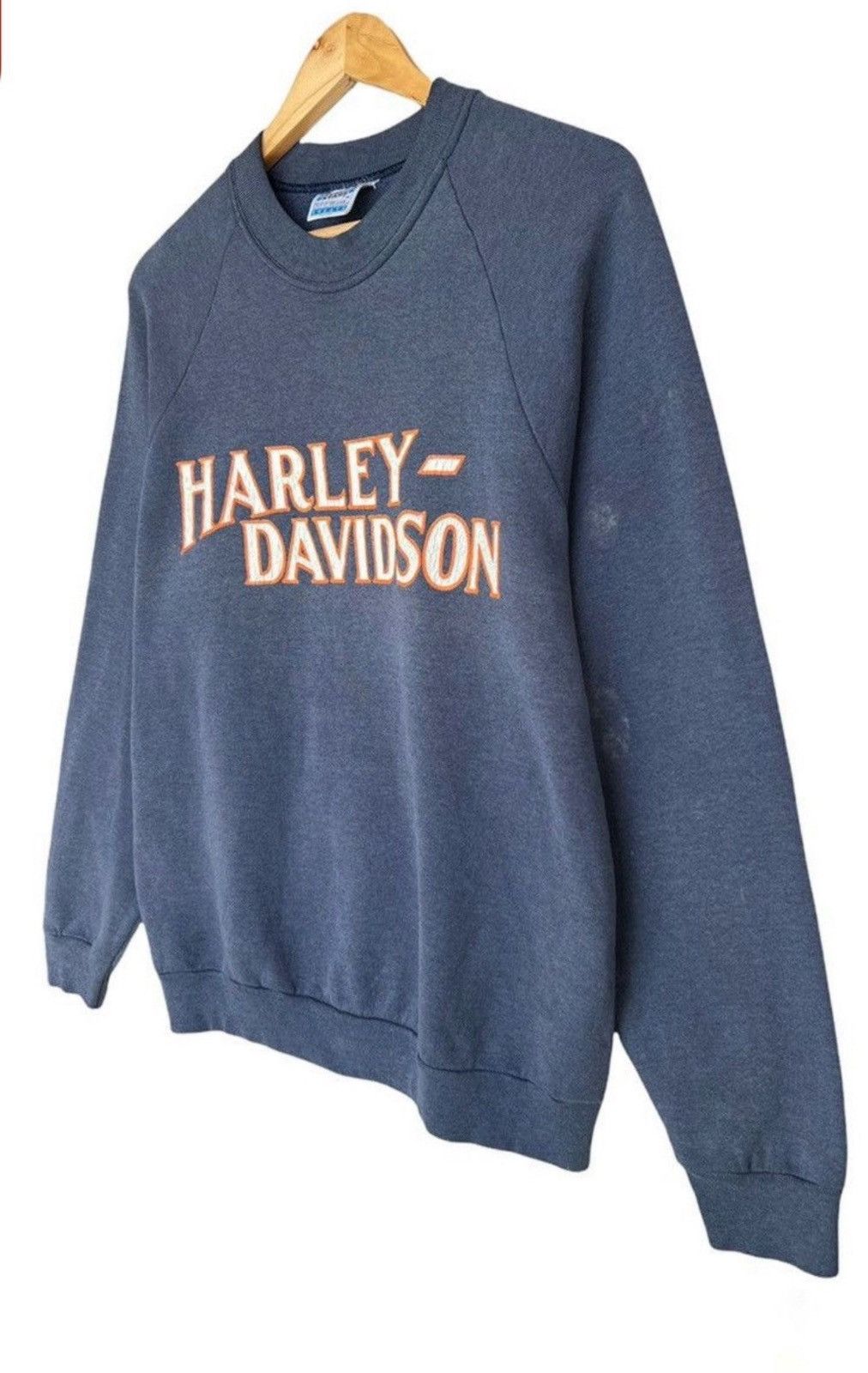 Harley Davidson × Vintage Vintage 90s Harley Davidson Spellout Logo Sweatshirt Size US S / EU 44-46 / 1 - 3 Thumbnail