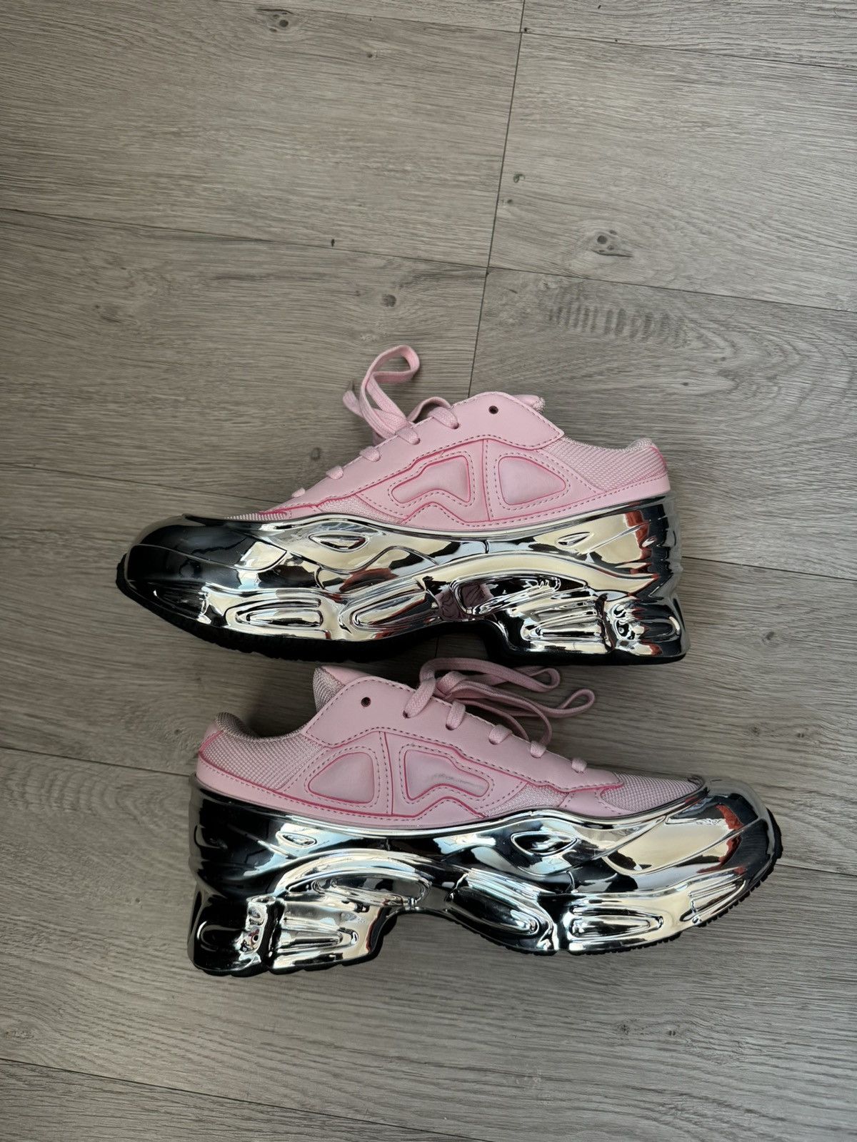 Simons Ozweego Pink Silver Raf Simons Pink Sneakers RAF Simons Ozweego
