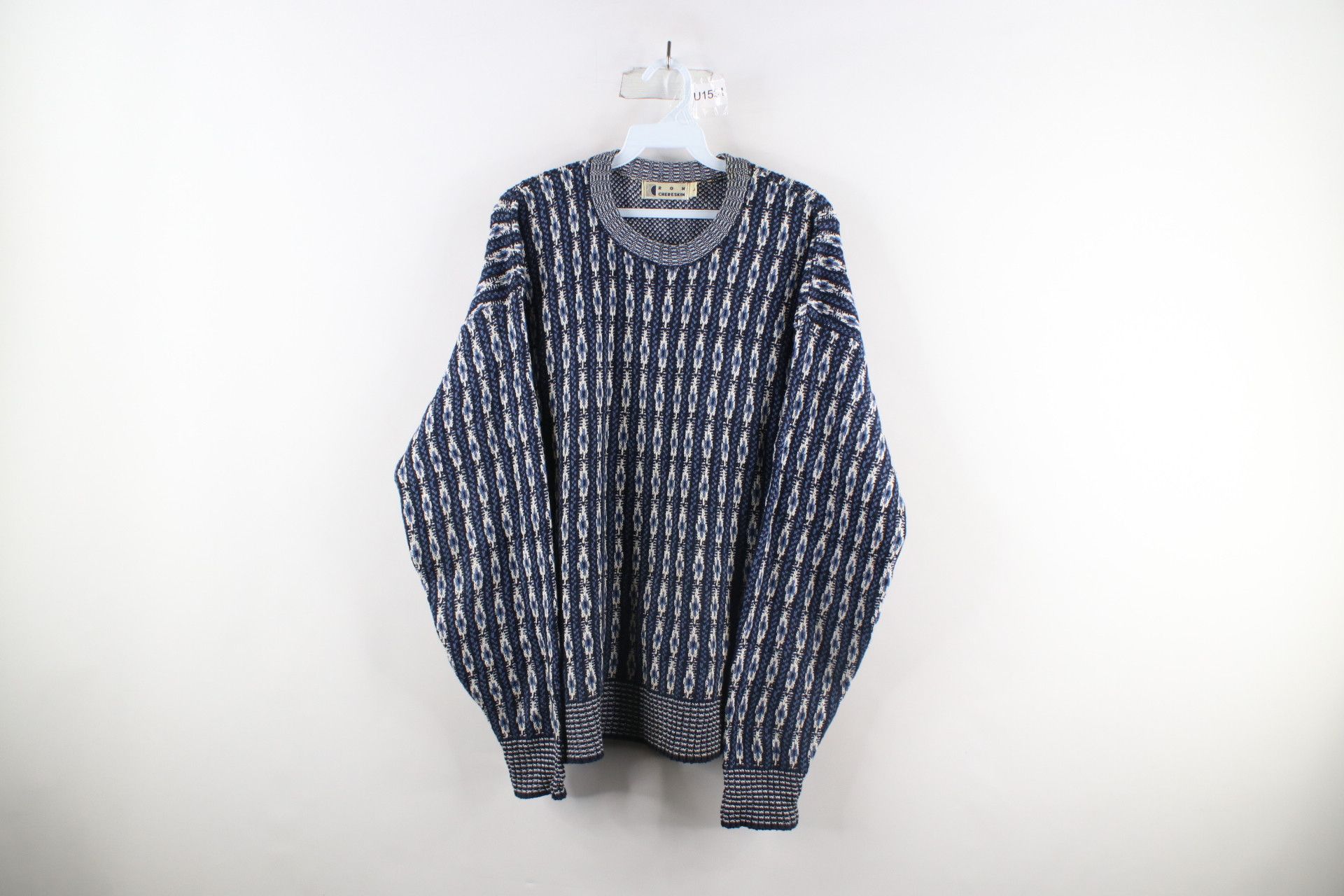 Vintage Vintage 90s Coogi Style Striped Knit Cosby Dad Sweater Size US L / EU 52-54 / 3 - 1 Thumbnail