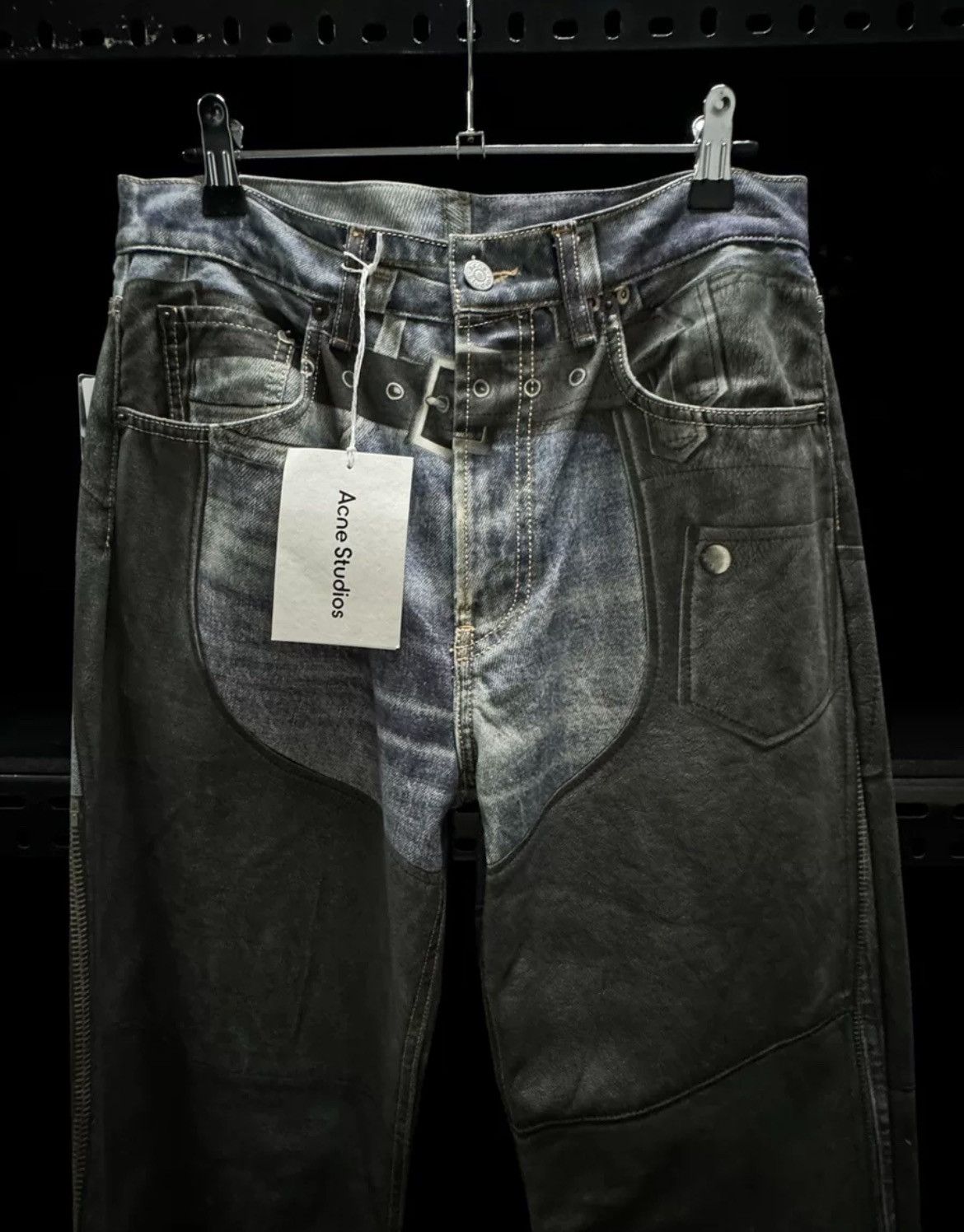 【美品】アクネ デニム フレア 1990 Washed Out Black 26 Acne Studios Acne Studios 1990 Washed Out Black Rigid | Grailed