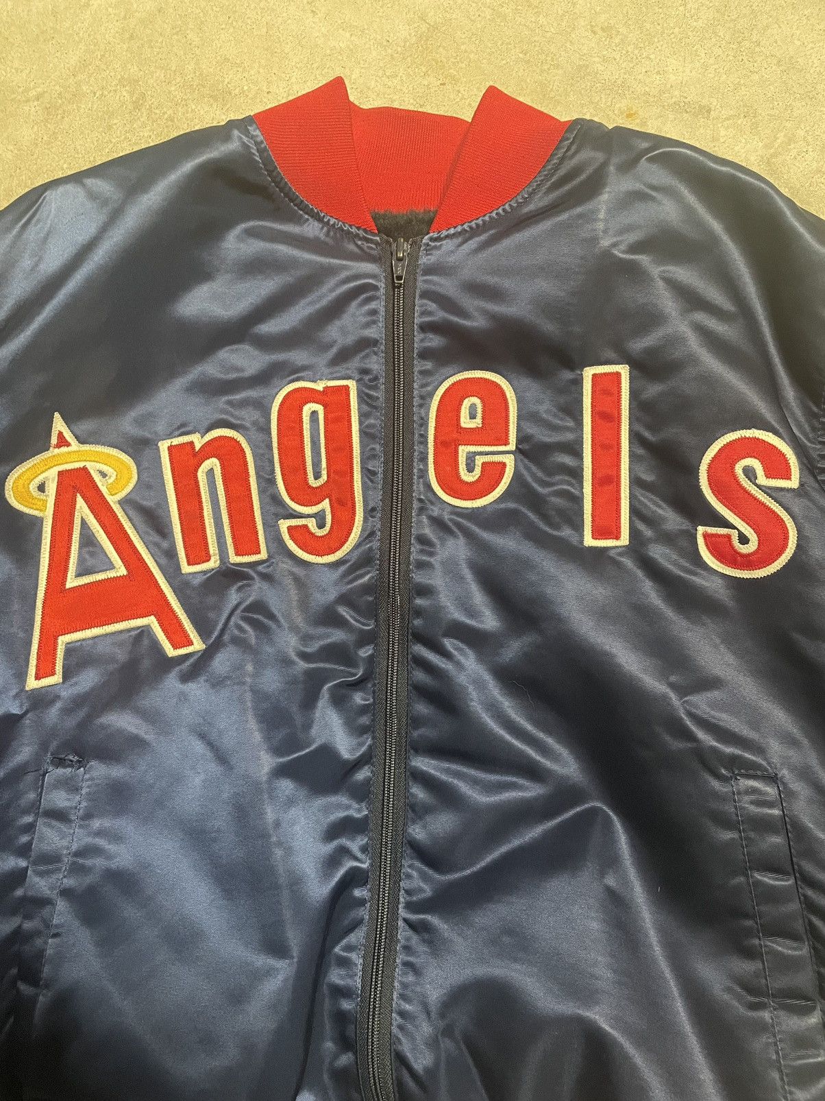 Starter Vintage 80s California Angels Jacket Size US L / EU 52-54 / 3 - 3 Thumbnail