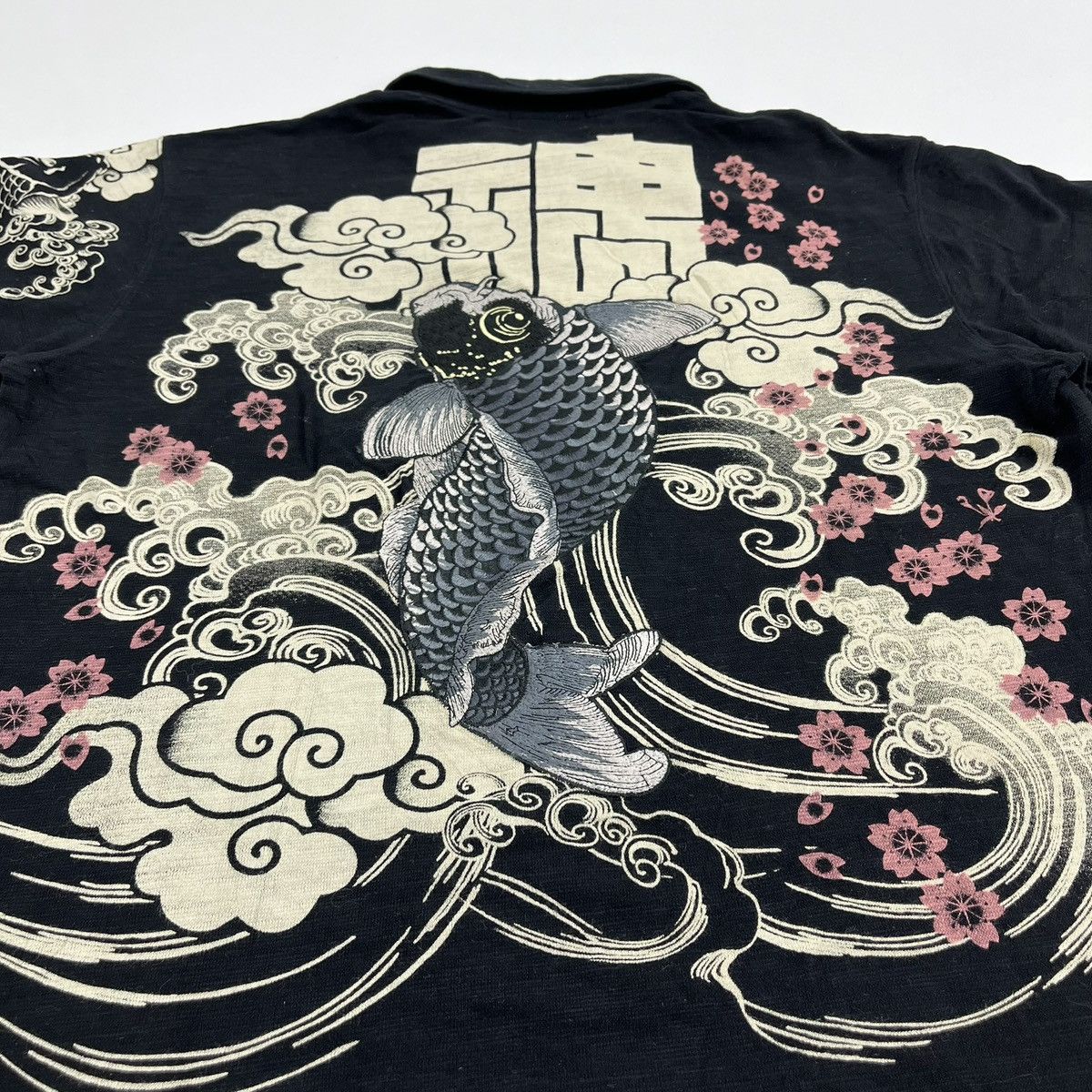 Bullet Noise Vintage Karakuri Tamashii Koi Japanese Polo Shirt Ed Hardy Size US L / EU 52-54 / 3 - 7 Thumbnail