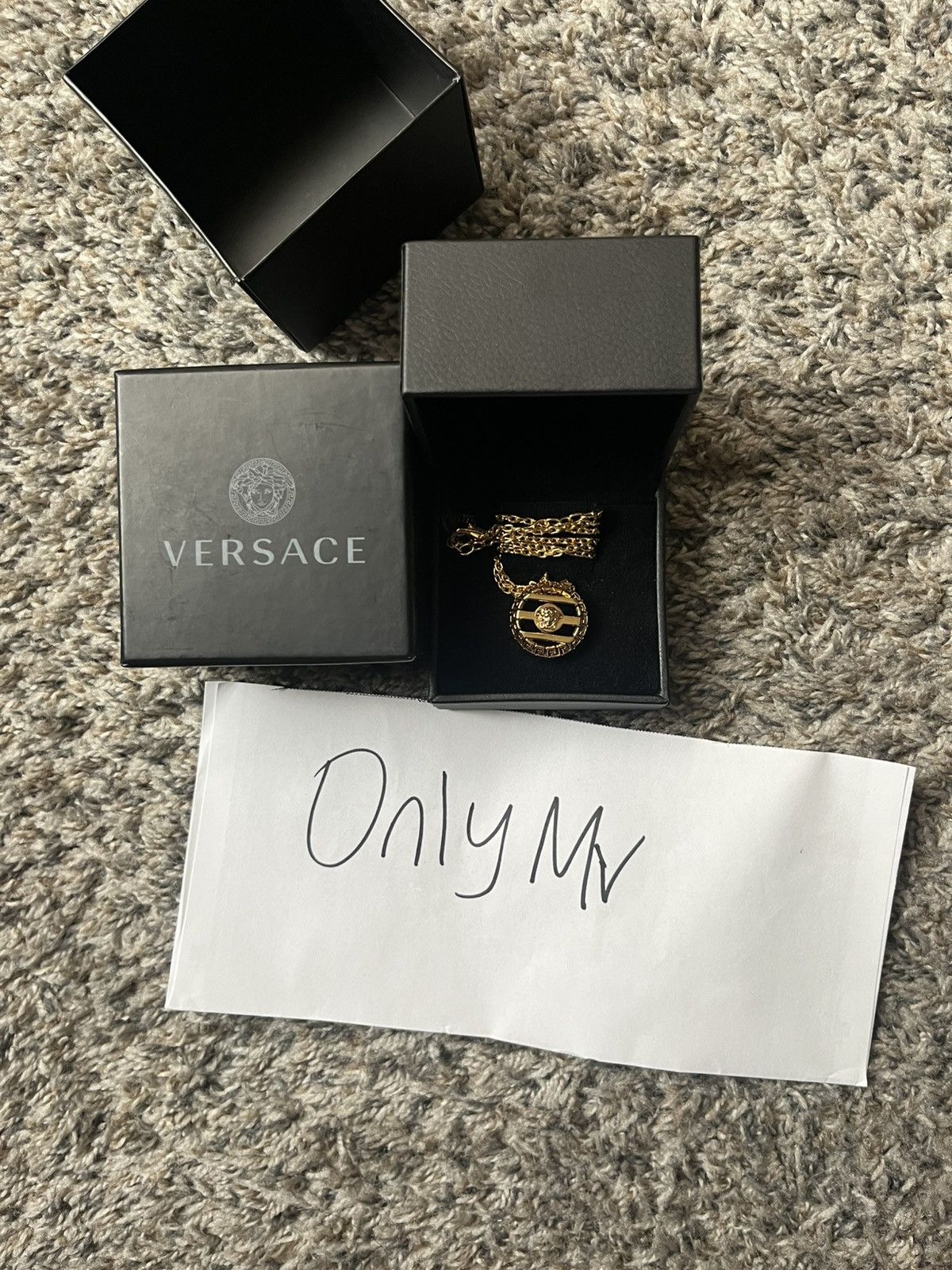 Versace Versace Gold Medusa Necklace Size ONE SIZE - 1 Thumbnail