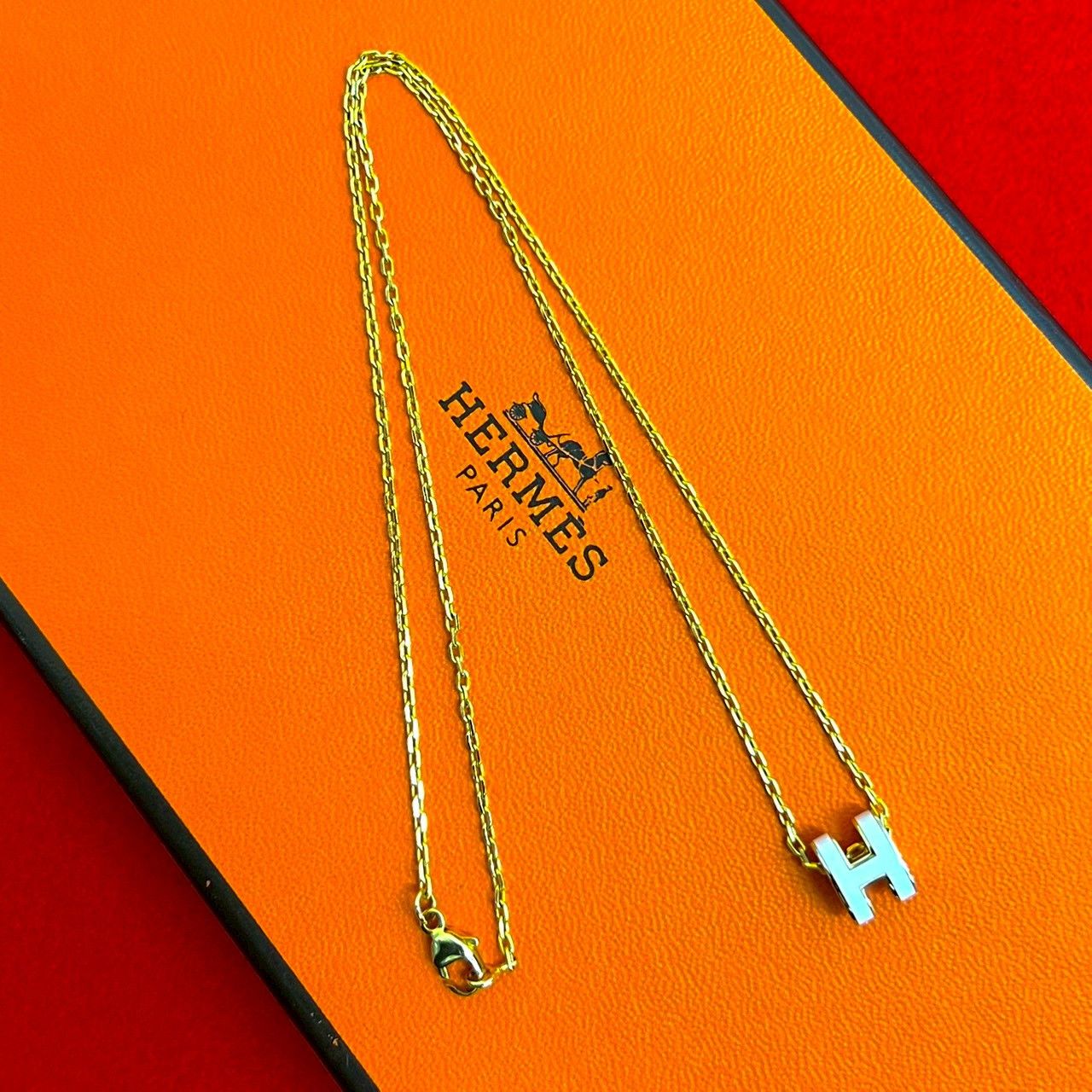 Hermes Hermes Hermes Mini Pop H Necklace Metal Necklace DUTY FREE for USA Size ONE SIZE - 1 Thumbnail