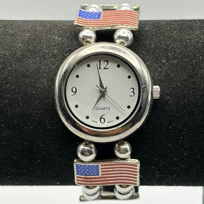 Other Silver American Flag Watch Size ONE SIZE - 1 Thumbnail