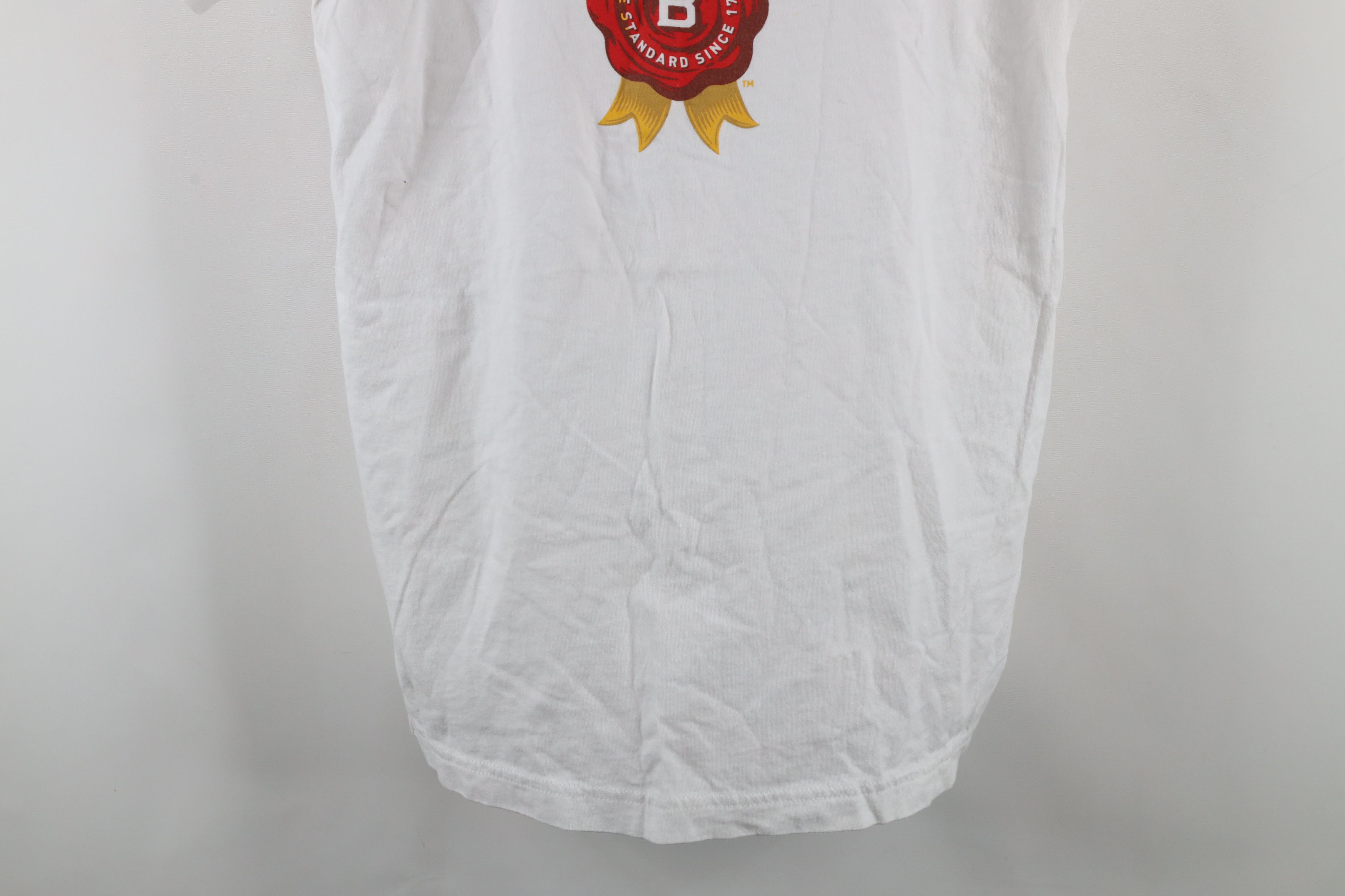 Vintage Vintage Jim Beam Whiskey Short Sleeve T-Shirt White Cotton Size US M / EU 48-50 / 2 - 3 Thumbnail