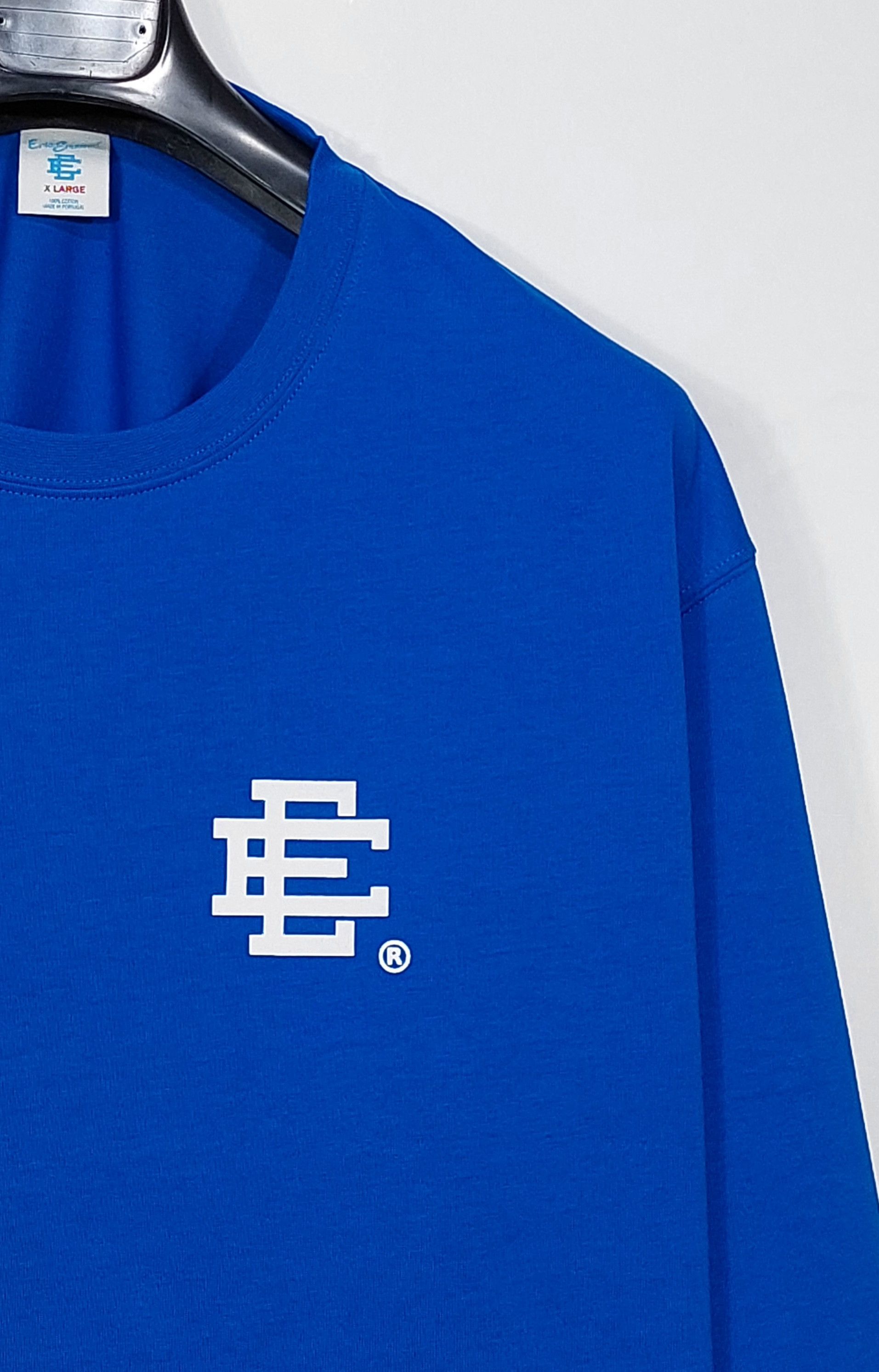 Eric Emanuel EE classic long sleeve tshirt - blue XL Size US XL / EU 56 / 4 - 5 Thumbnail