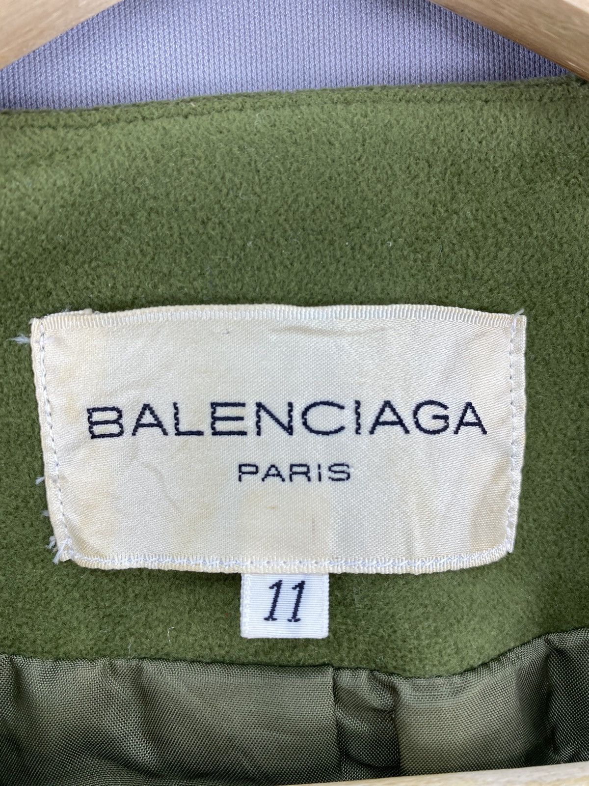 Balenciaga Vintage 90’s Balenciaga Padded Shoulder Women Cropped Jacket Size XXS / US 00 / IT 34 - 12 Thumbnail