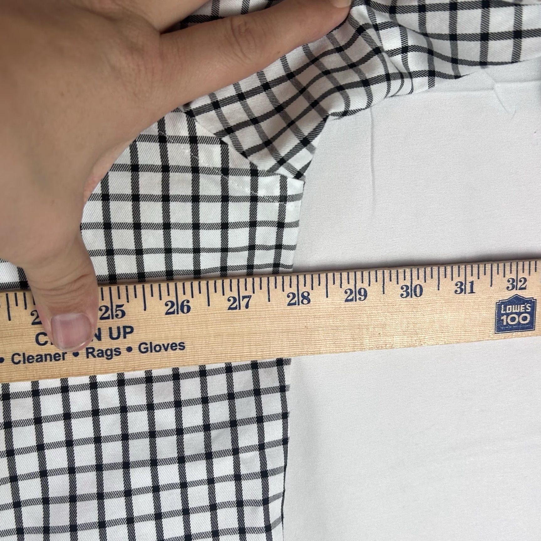 Peter Millar Peter Millar Shirt Mens 2XL White Black Check Long Sleeve Dress Shirt Nanoluxe Easy Care Dress Shirt Mens Size US XXL / EU 58 / 5 - 7 Thumbnail