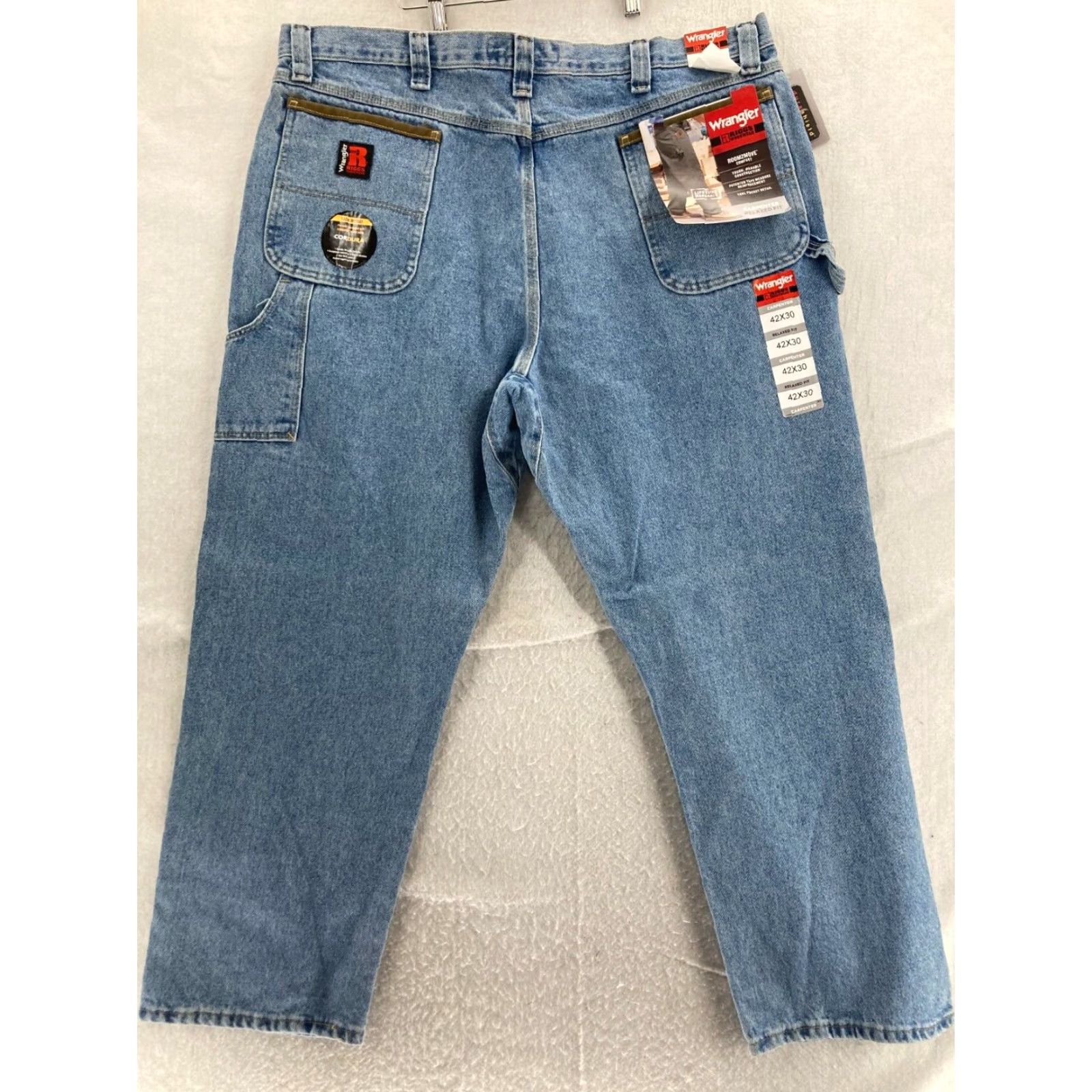 Wrangler Vintage Wrangler Riggs Mens 42x30 Relaxed Boot Cut Jeans Blue USA Classic Size US 42 / EU 58 - 6 Thumbnail