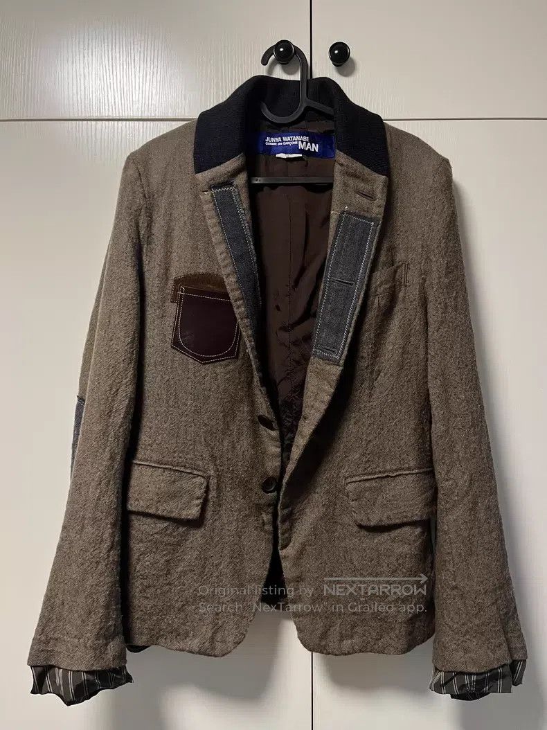 Junya Watanabe Junya Watanabe Felted Tweed Blazer Size US S / EU 44-46 / 1 - 1 Thumbnail