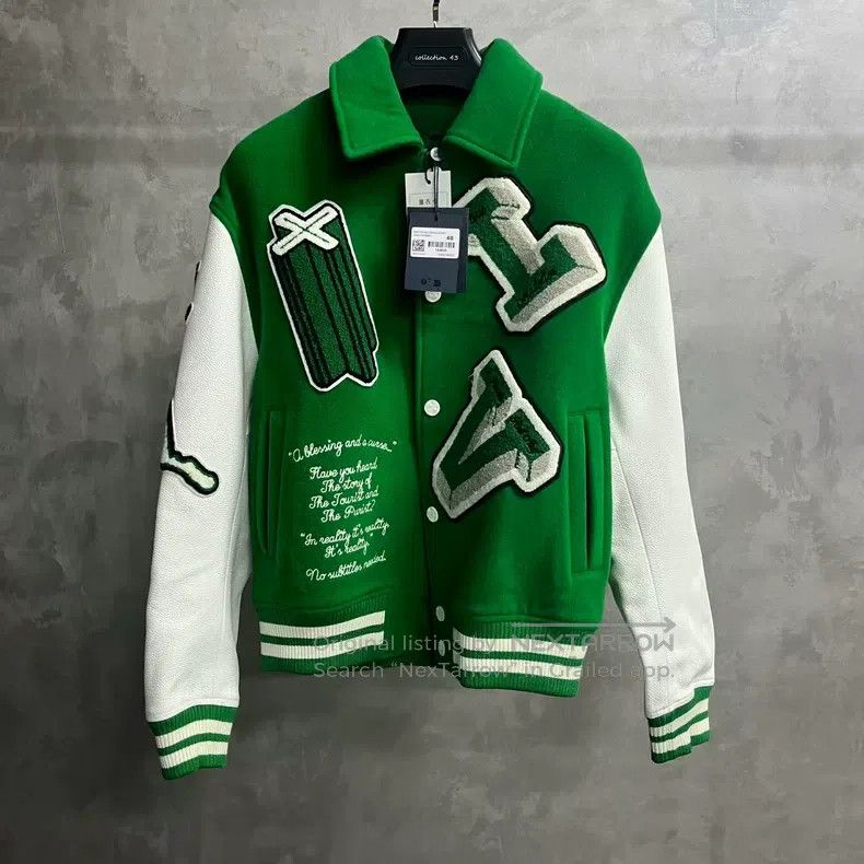 Louis Vuitton Louis Vuitton Green Letter Pattern Patchwork Loose Long Sl Size US M / EU 48-50 / 2 - 1 Thumbnail