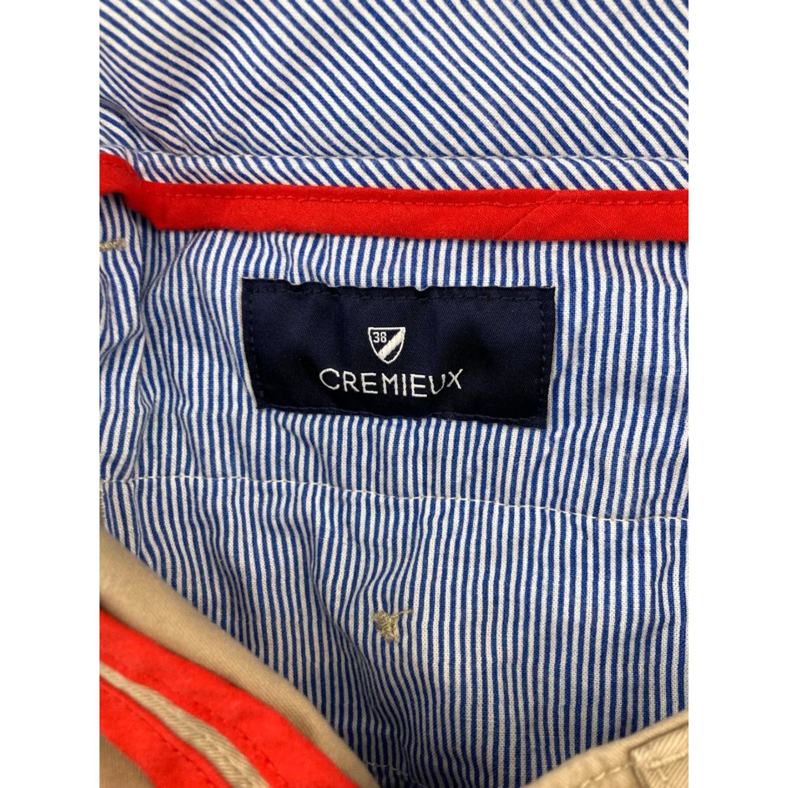 Cremieux Cremieux Men's Shorts 34 Khaki Chino Casual Flat Front Embroidered Cotton Blend Summer Mens Size US 34 / EU 50 - 7 Thumbnail