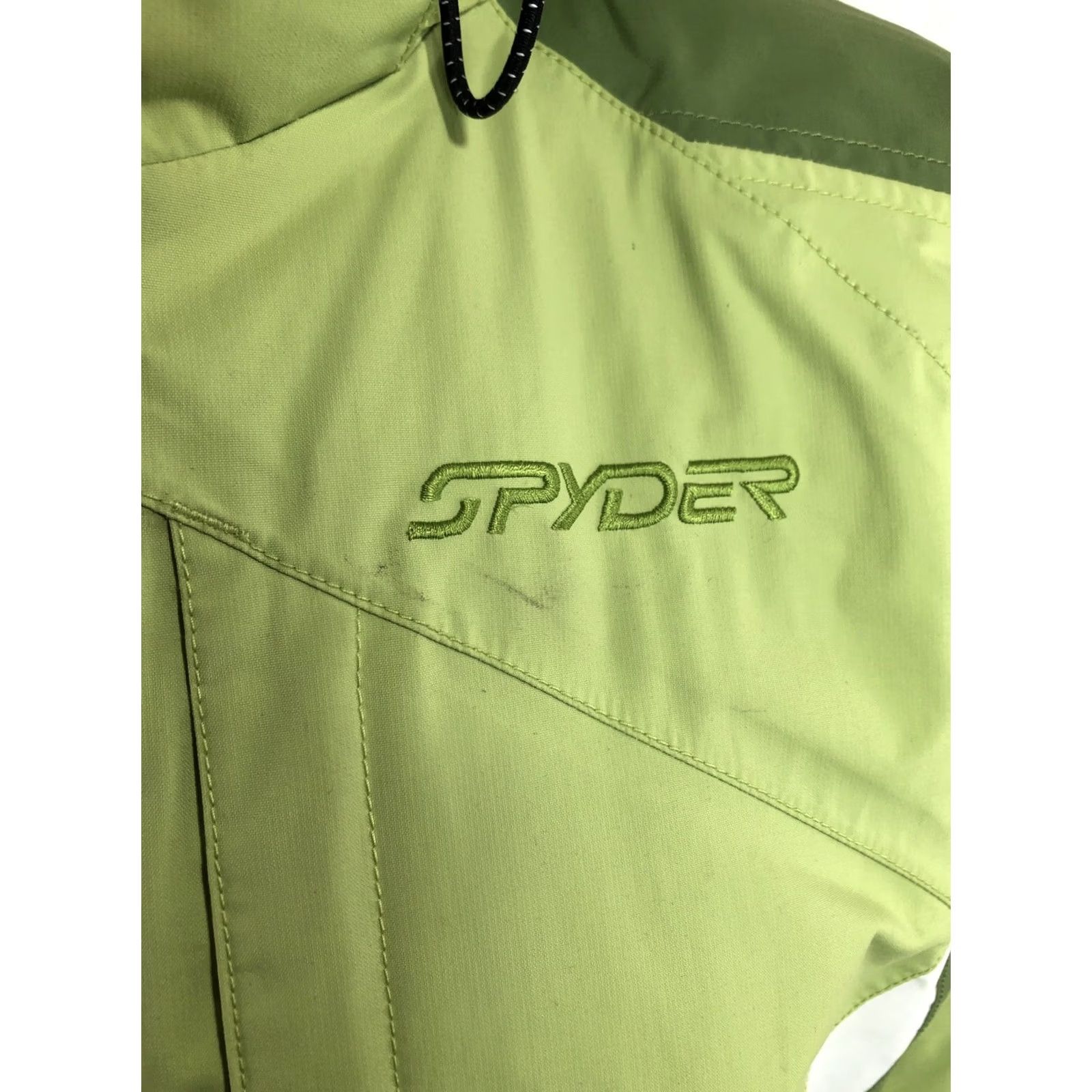 Spyder SPYDER Embroidered ZIP OUT LINER Womens US 6 Hooded Ski Winter Jacket Green - Jacket, Ski, Hooded, Embroidered, 6, Womens, Spyder, Winter, Green Size M / US 6-8 / IT 42-44 - 4 Thumbnail