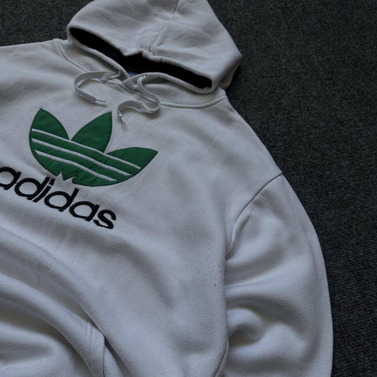 Adidas VTG Adidas Hoodie Big Logo Size L Used Grunge Avant-garde Size US L / EU 52-54 / 3 - 8 Thumbnail