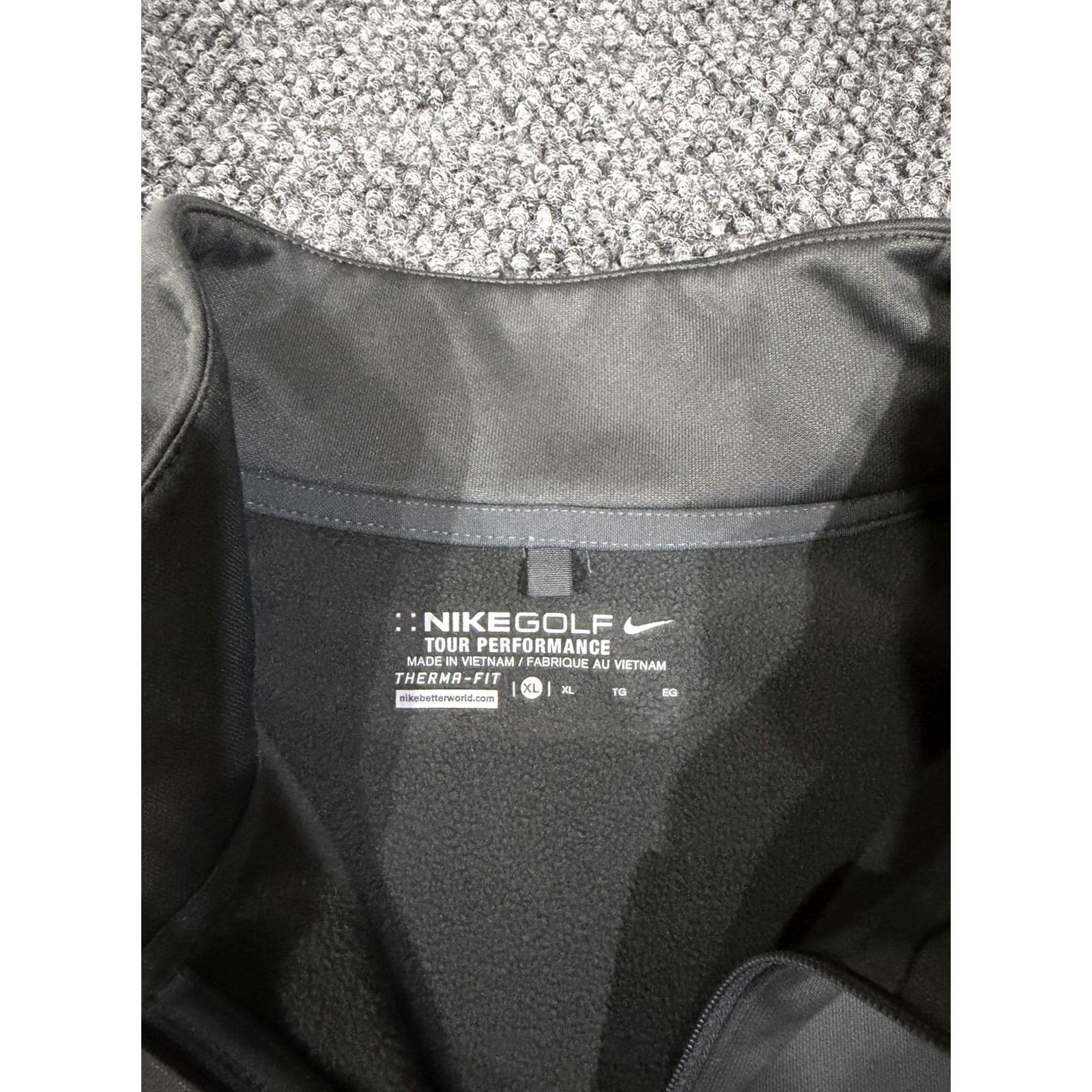 Nike Nike Golf Therma-FIT Pullover Jacket Mens XL Gray 1/4 Zip Tour Performance Size US XL / EU 56 / 4 - 4 Thumbnail