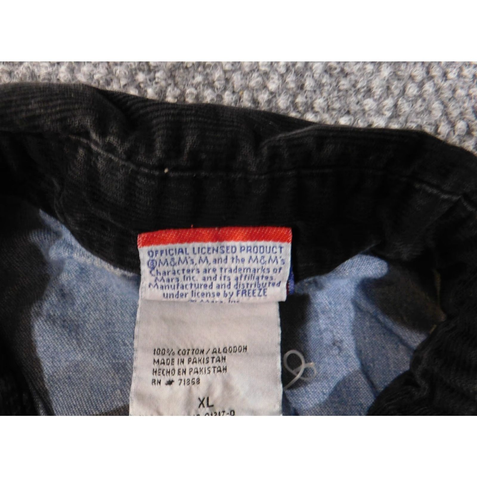 Denime M&M Shirt XL Mens Denim Embroidered Blue Button-Up Long Sleeve Corduroy Vintage? No Size US XL / EU 56 / 4 - 6 Thumbnail