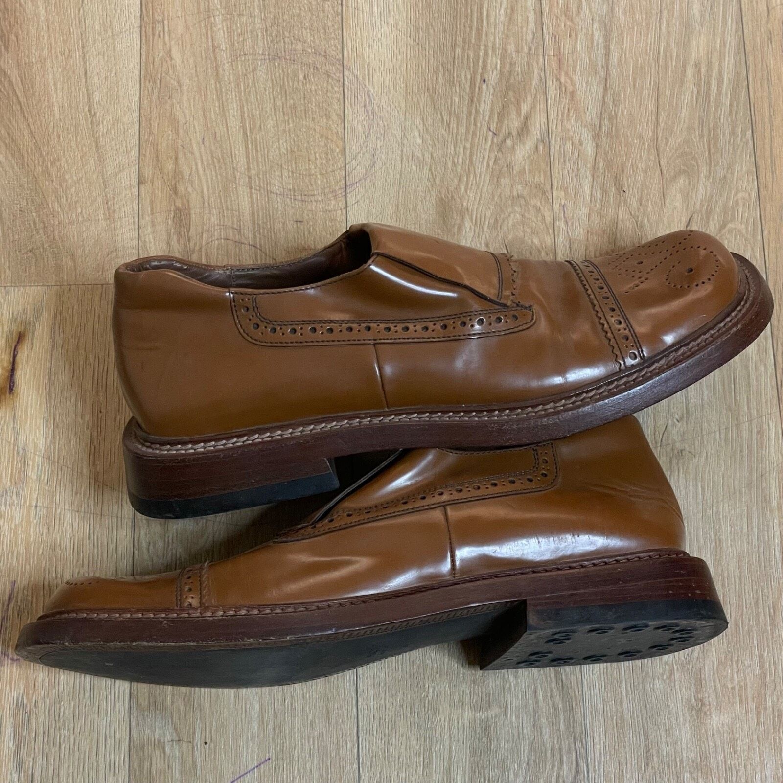 Prada VINTAGE Prada Womens SHOES LOAFER PATENT LEATHER Y2K BROWN Size US 9.5 / IT 39.5 - 5 Thumbnail