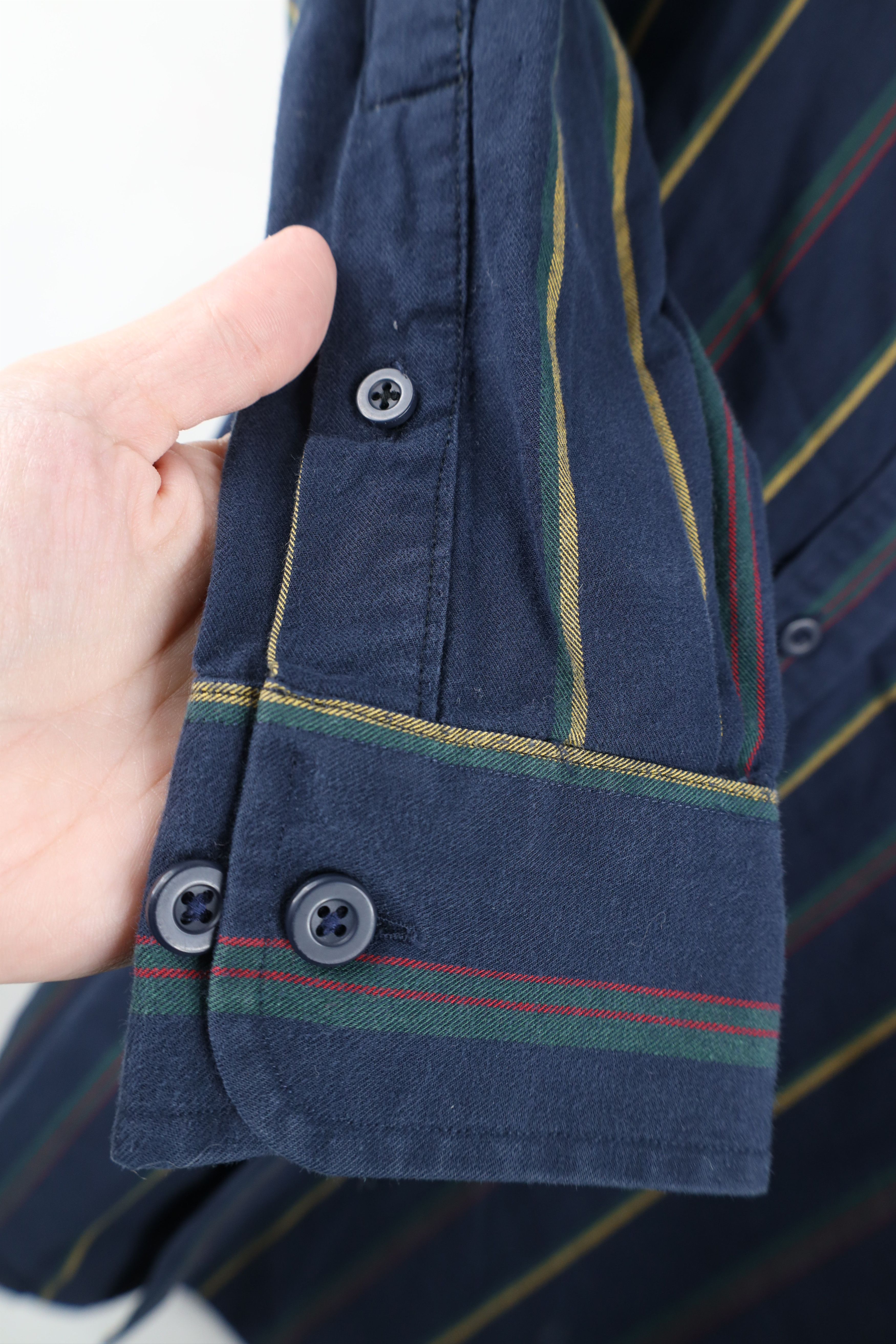 Vintage Vintage 90s Y2K Streetwear Rainbow Striped Button Down Shirt Size US S / EU 44-46 / 1 - 8 Thumbnail