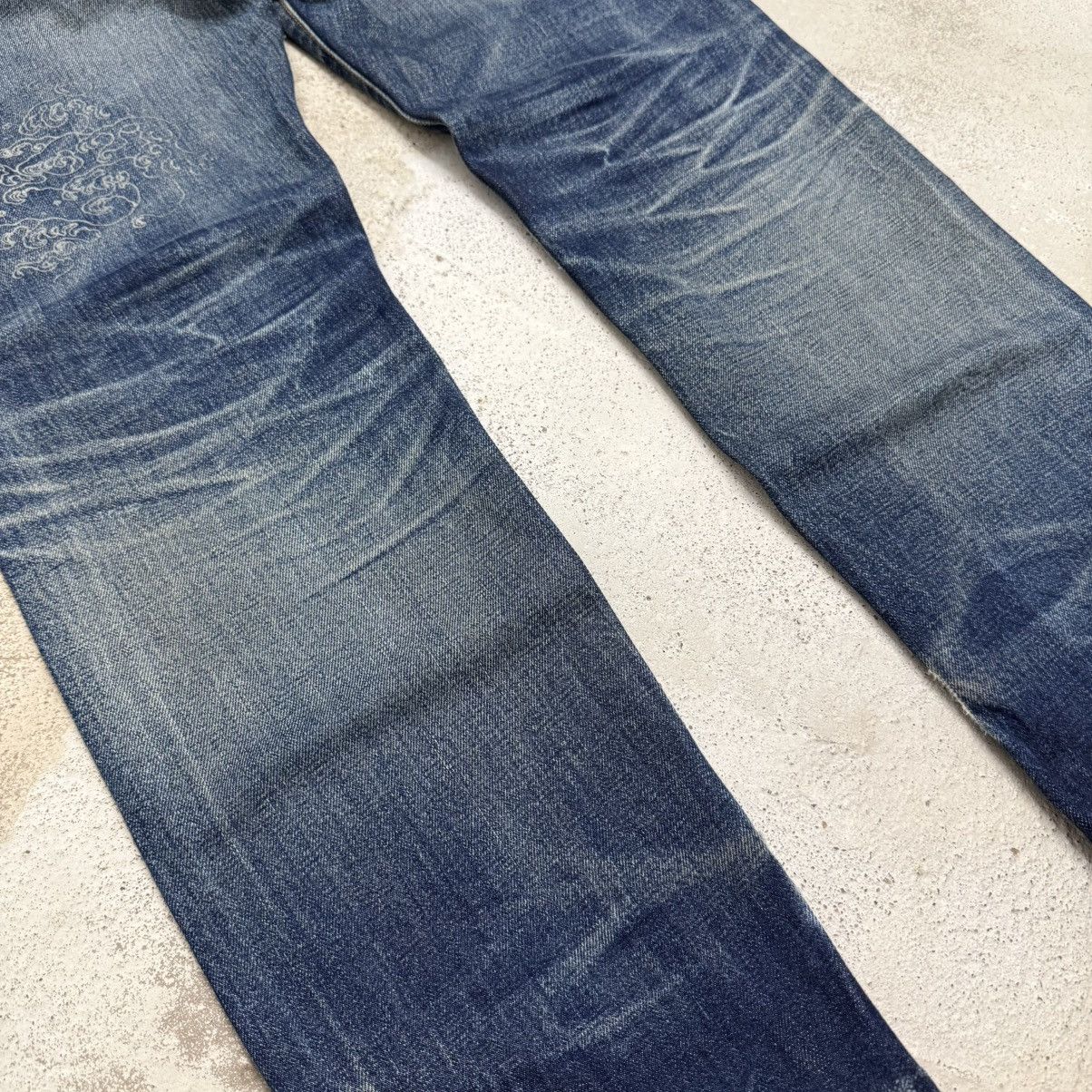 Japanese Brand Chikiriya Selvedge Chainstitch Mudwash Japanese Denim Size US 30 / EU 46 - 15 Thumbnail