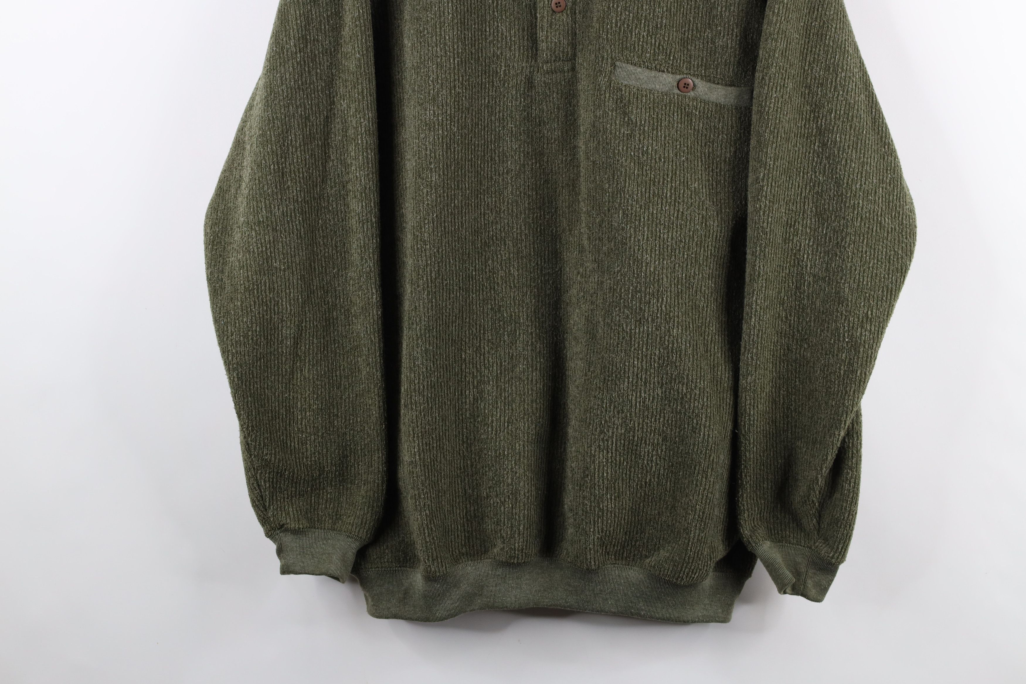 Vintage Vintage 90s Streetwear Fleece Collared Pullover Sweater Size US M / EU 48-50 / 2 - 3 Thumbnail