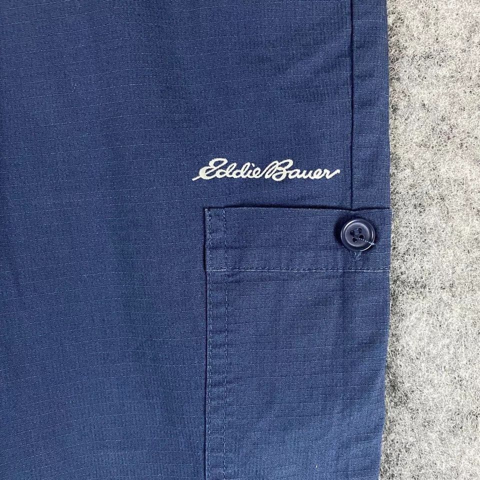 Eddie Bauer Eddie Bauer Cargo Pants Medium Capri Women's Blue Cotton M Size 32" / US 10 / IT 46 - 2 Thumbnail