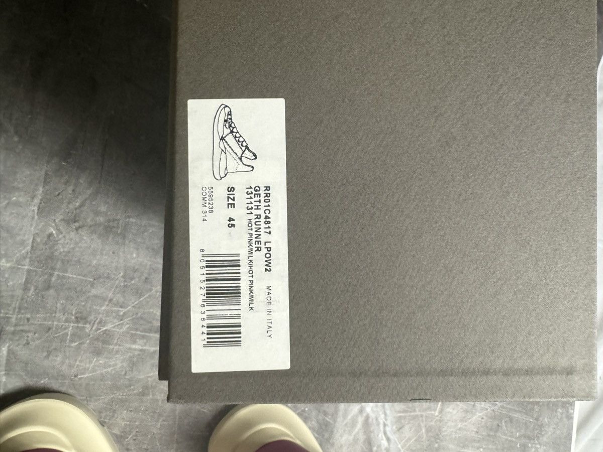 Rick Owens Rick Owens Geth Runner Hot Pink Size US 12 / EU 45 - 8 Thumbnail
