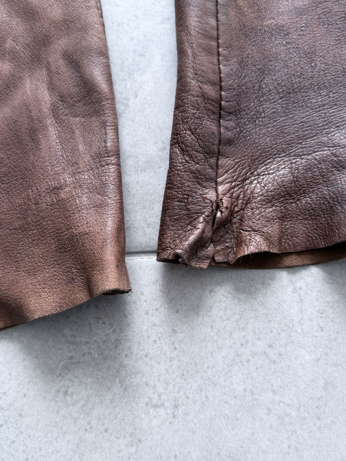 Tornado Mart Avant Garde Rick Owens Tornado Mart Style Leather Pants Size US 30 / EU 46 - 9 Thumbnail