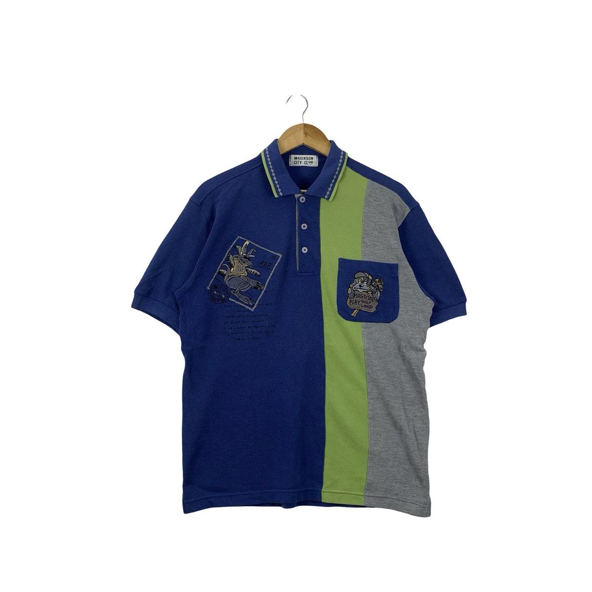 Vintage Vintage Y2K MAGIXSON CITY CLUB Golf Collection Polo Tee Size US L / EU 52-54 / 3 - 1 Thumbnail