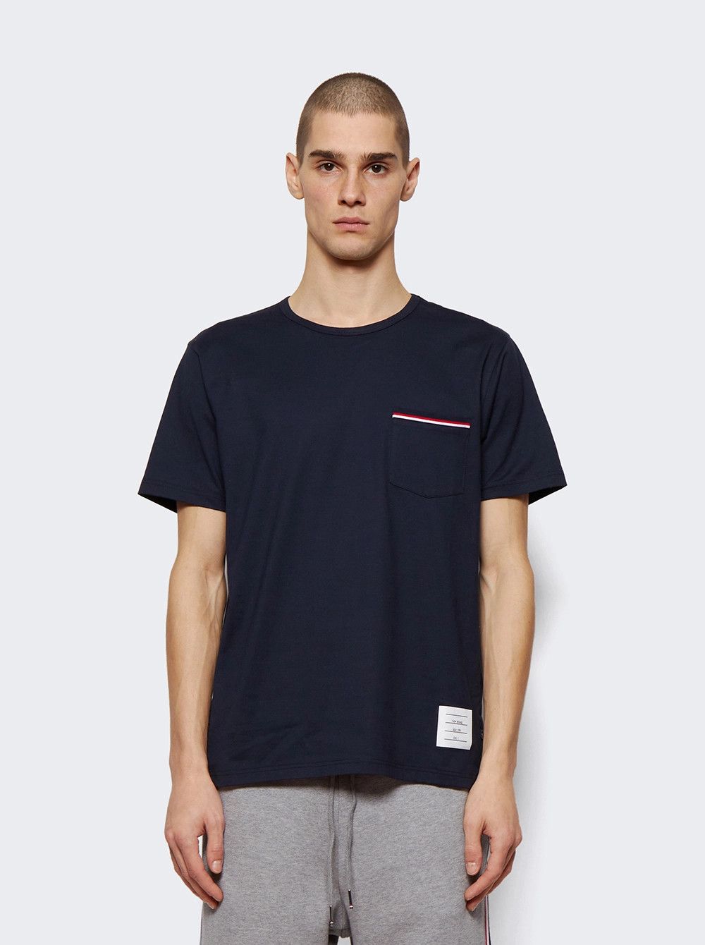 Thom Browne o1s22i1n1124 Questa T-Shirt in Navy Blue Size US XL / EU 56 / 4 - 3 Thumbnail